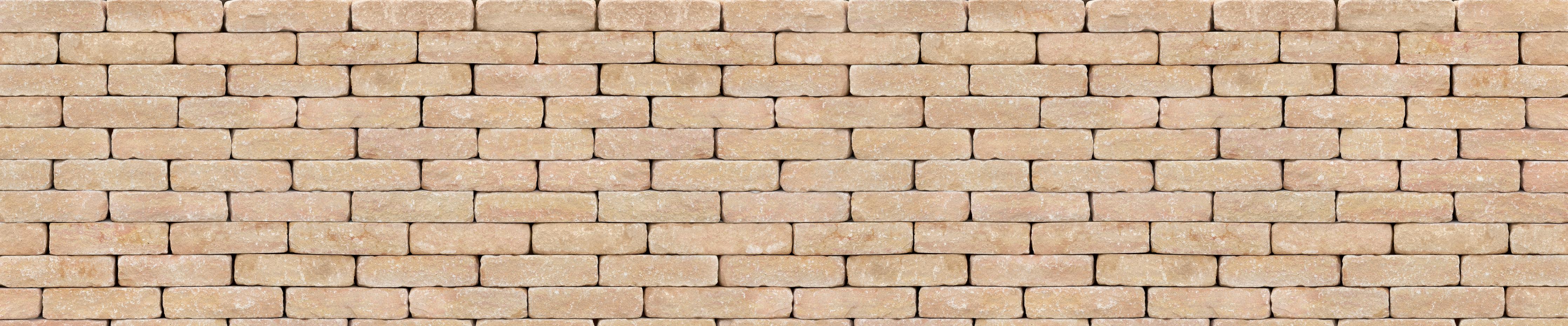 Küchenrückwand-Beige Ziegelwand Textur