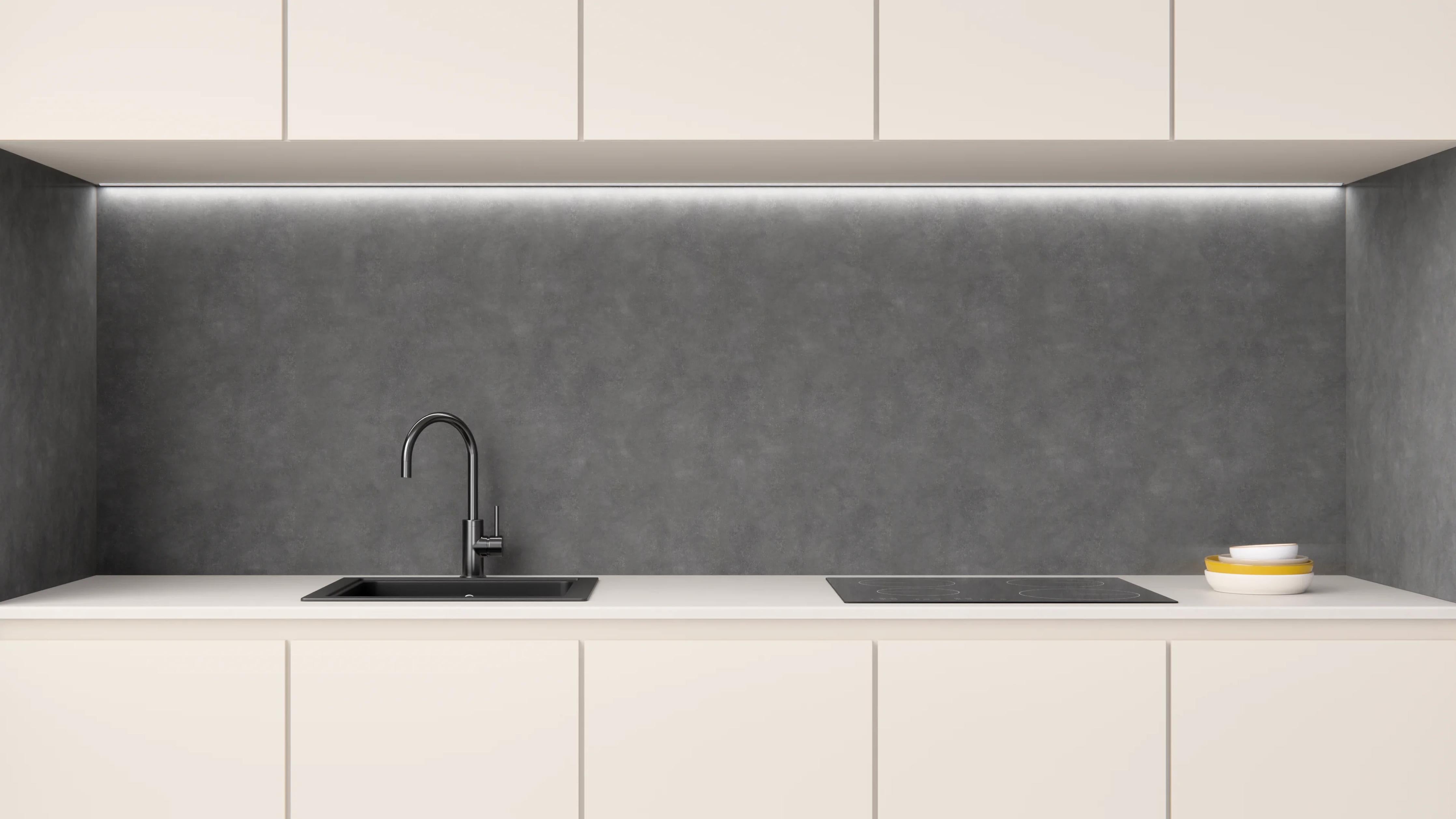 Küchenrückwand - Cloudy Grey