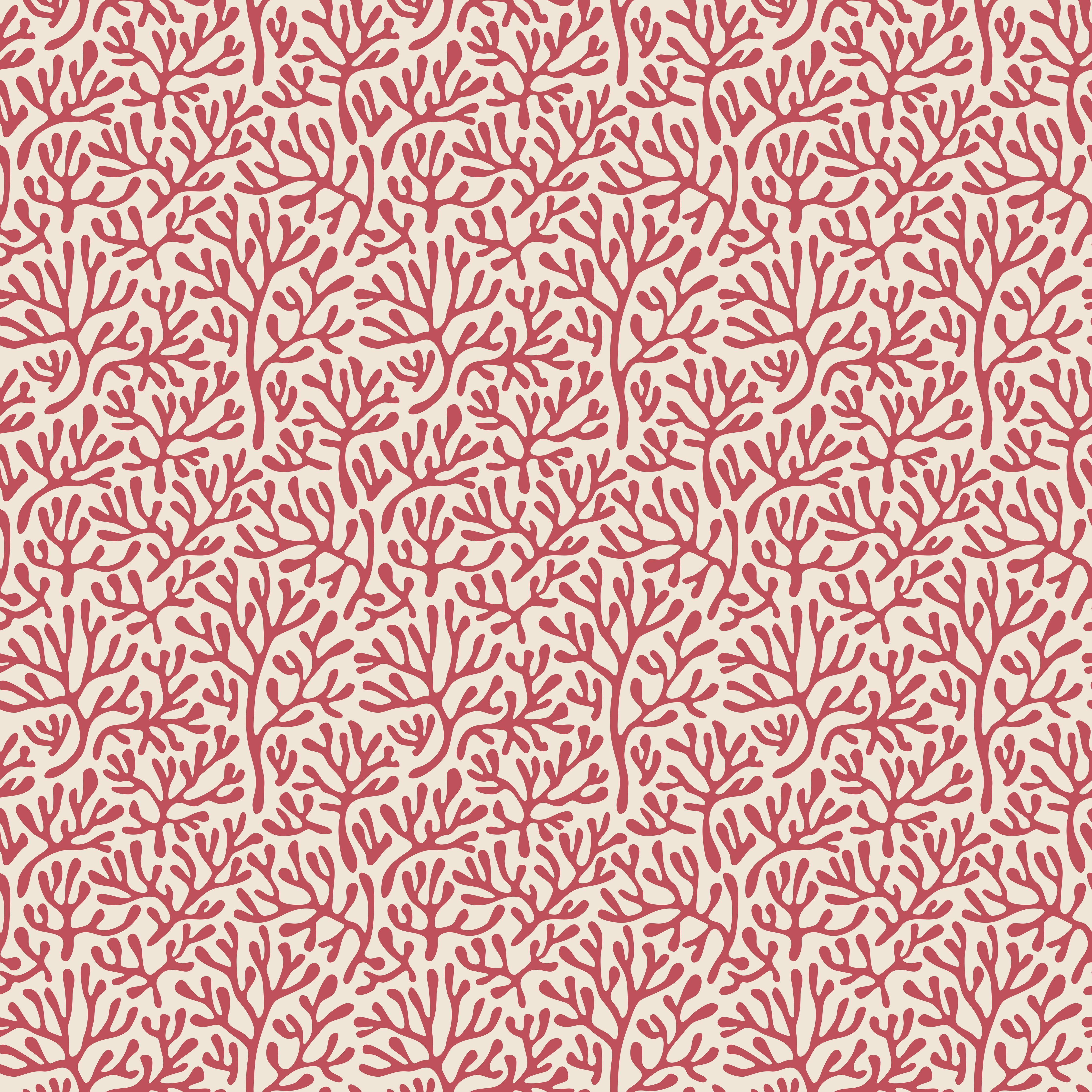 Küchenrückwand-Korallenmuster Rot-Beige
