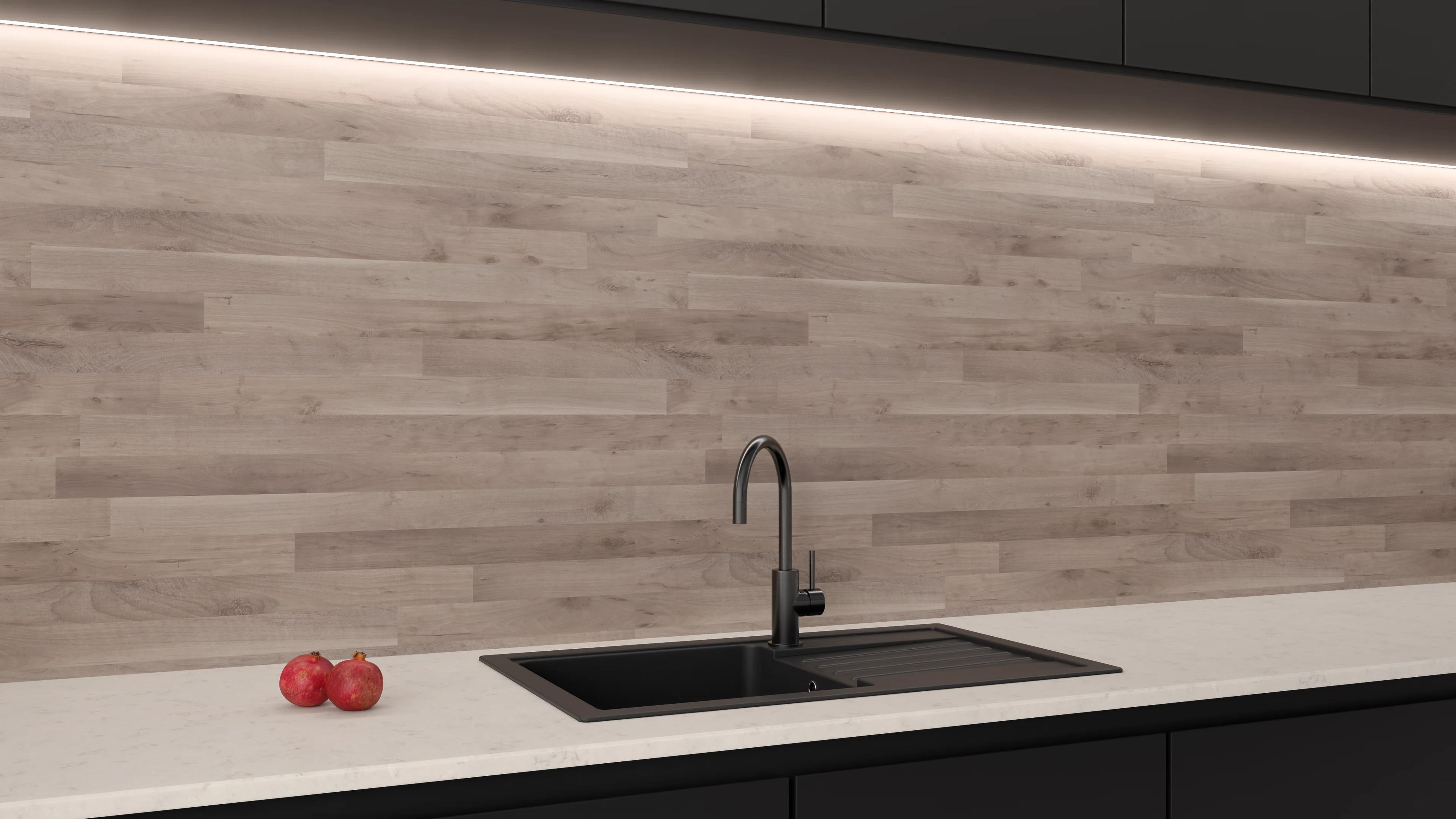 Küchenrückwand - Light Structure Wood