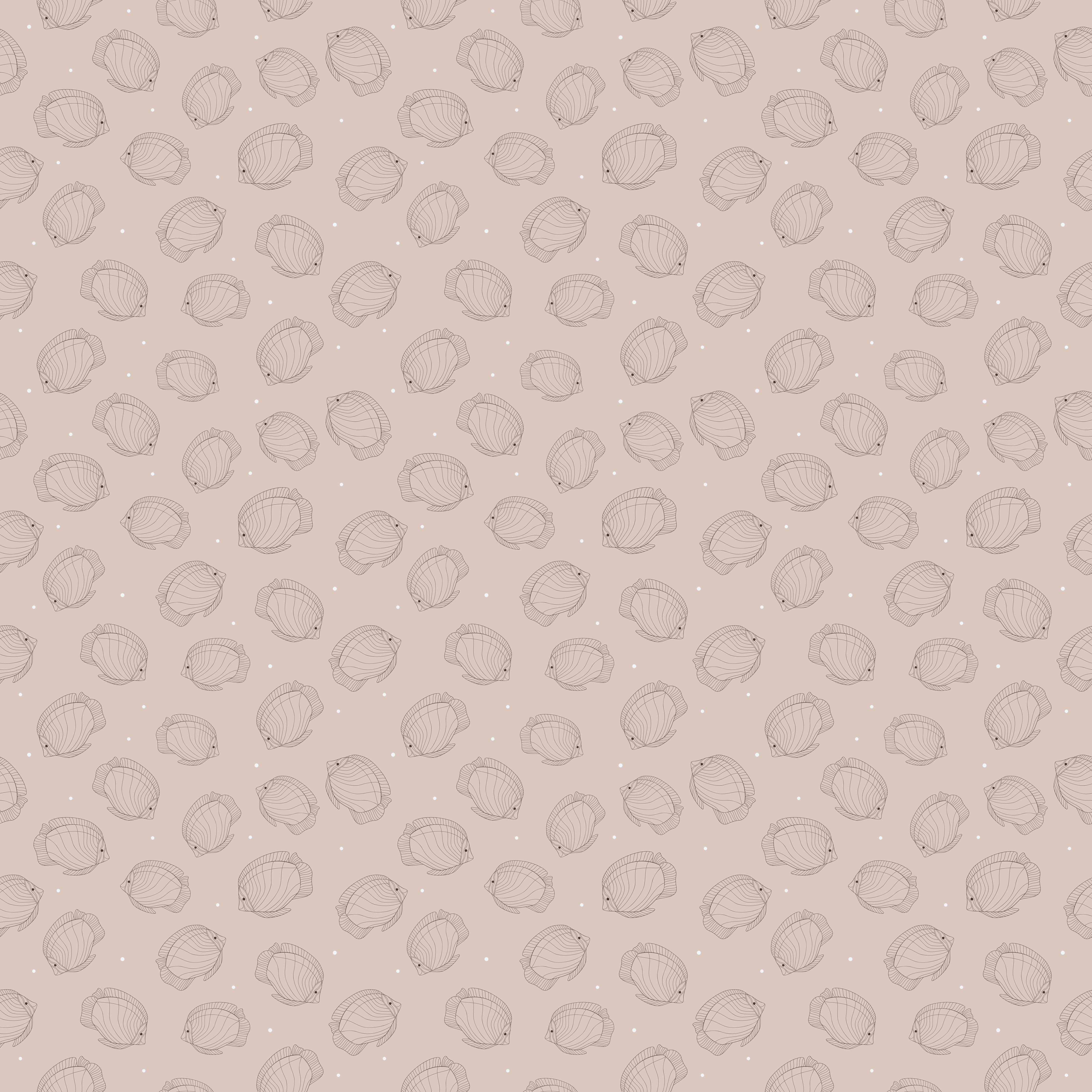 Küchenrückwand-Minimalistische Fische Beige-Rosa