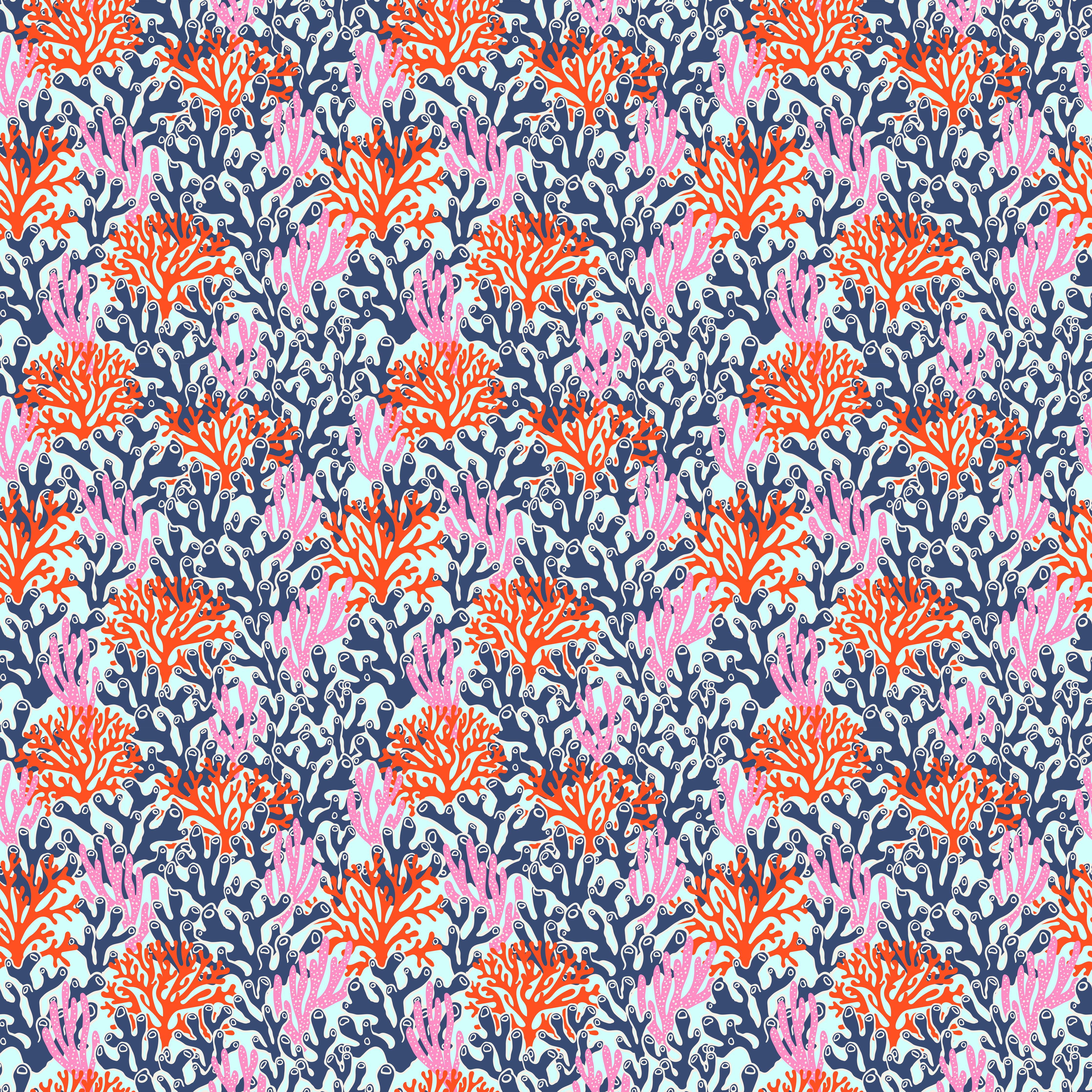 Küchenrückwand-Neon-Korallen Blau Orange Pink