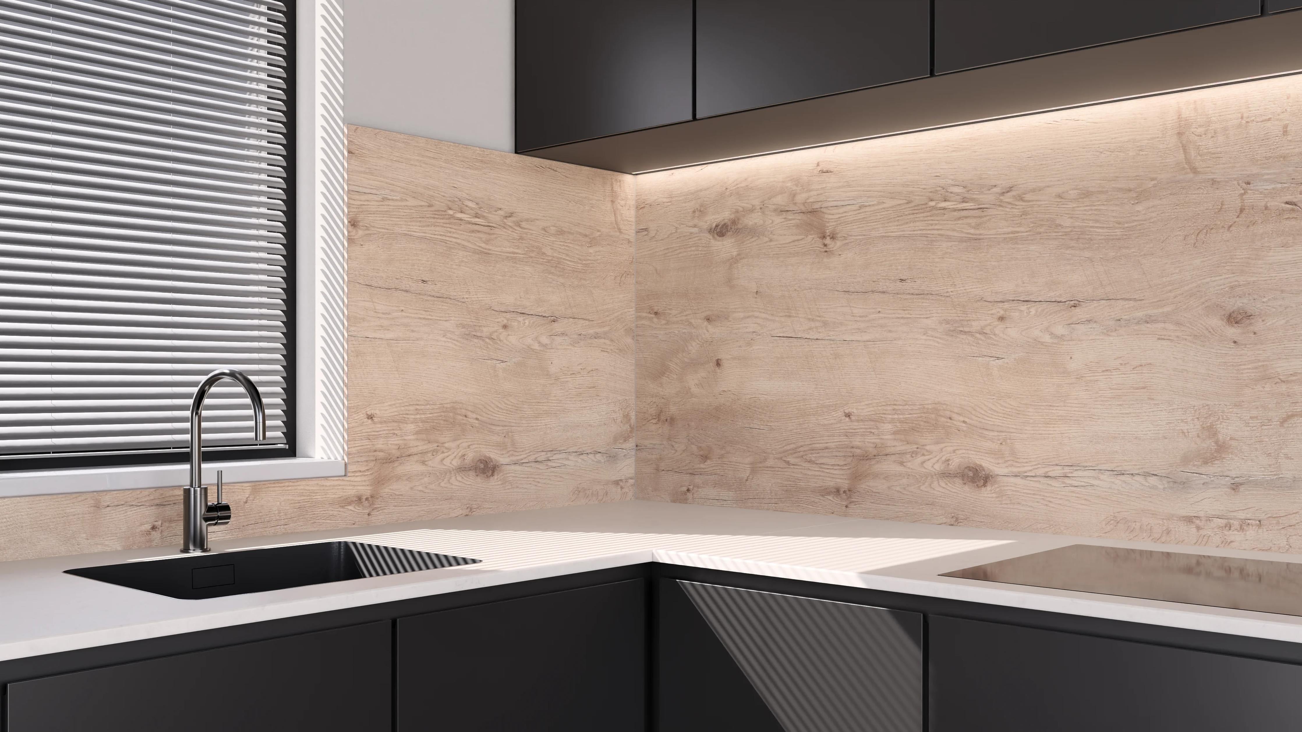 Küchenrückwand - Sunshine Wood