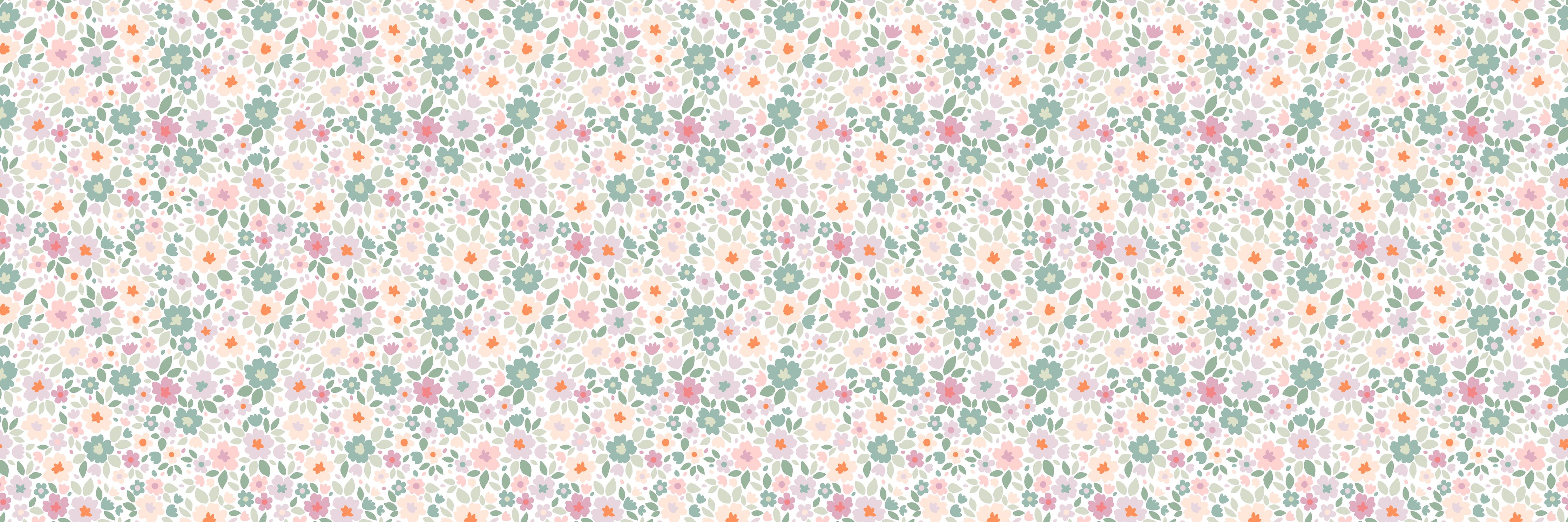 Küchenrückwand-Vintage Ditsy Pattern in Rosa