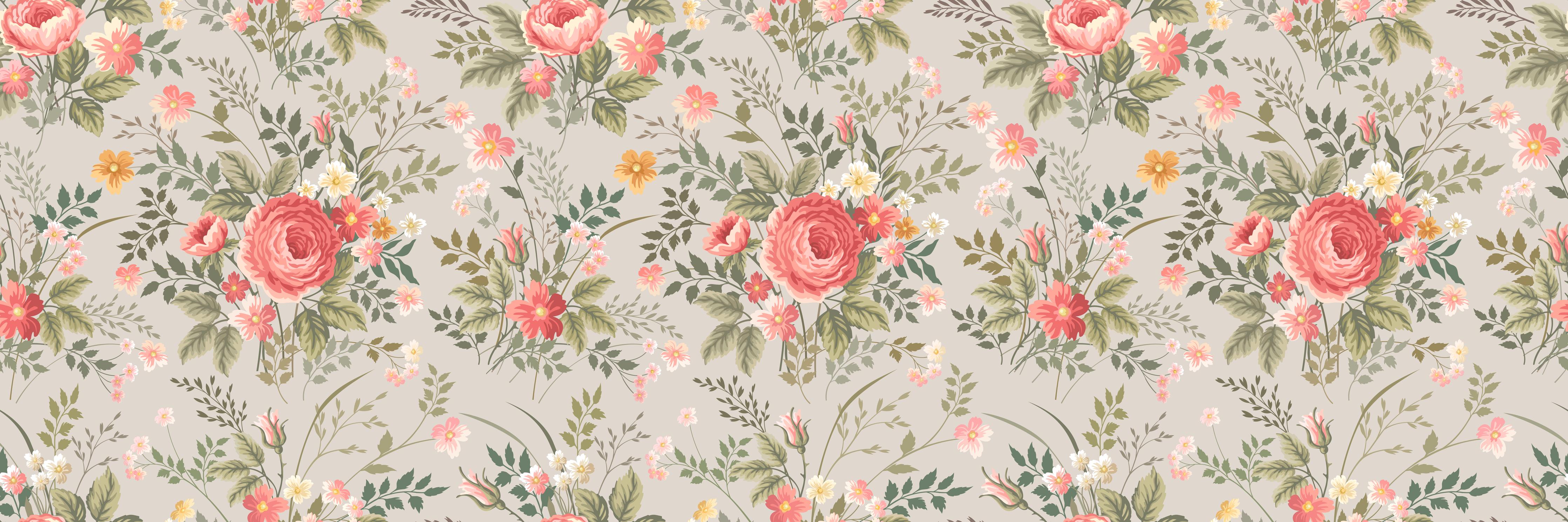 Küchenrückwand-Vintage Pfirsich-Blumenmuster