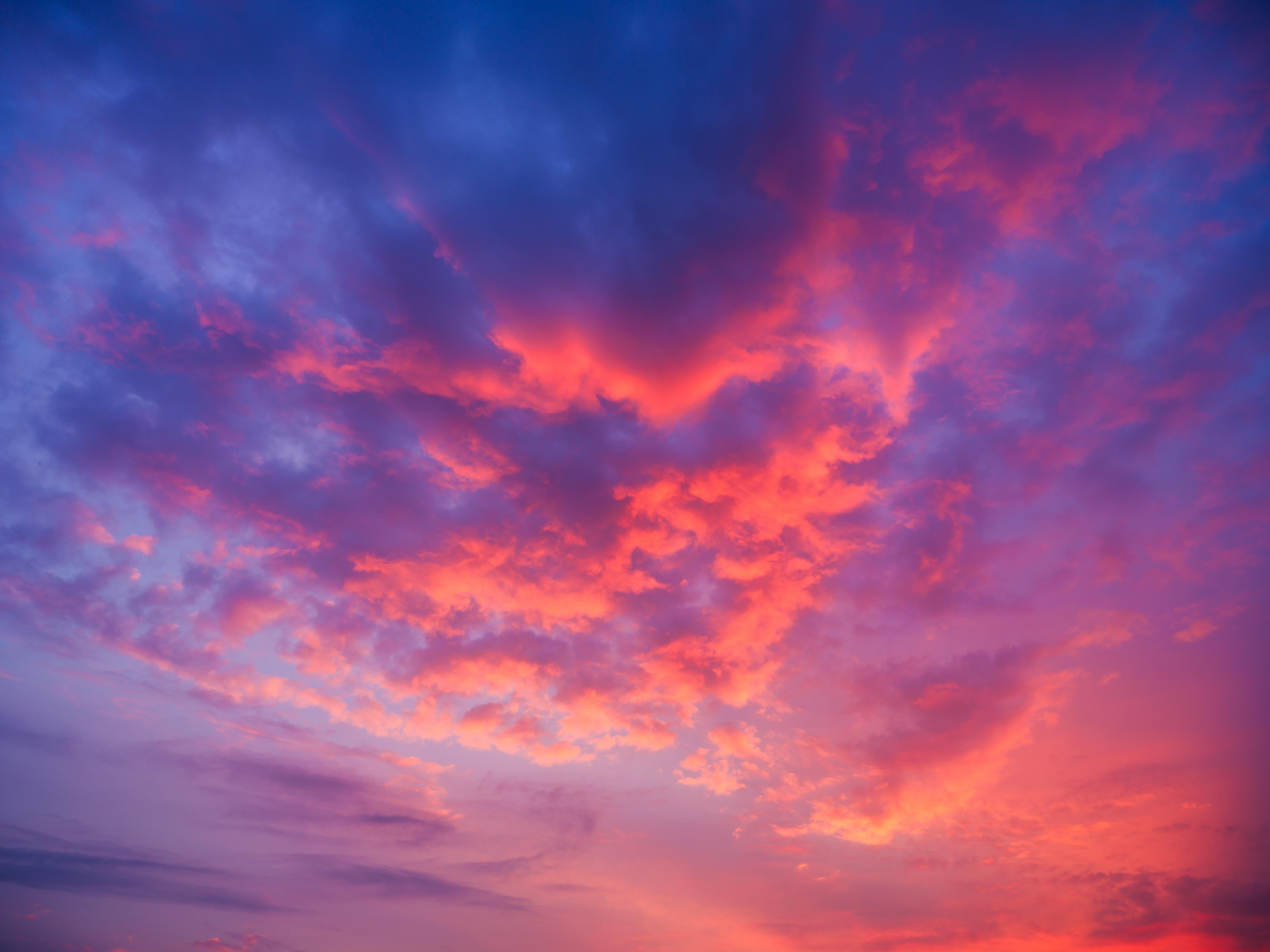 Küchenrückwand-Violett-Pinker Sonnenuntergang