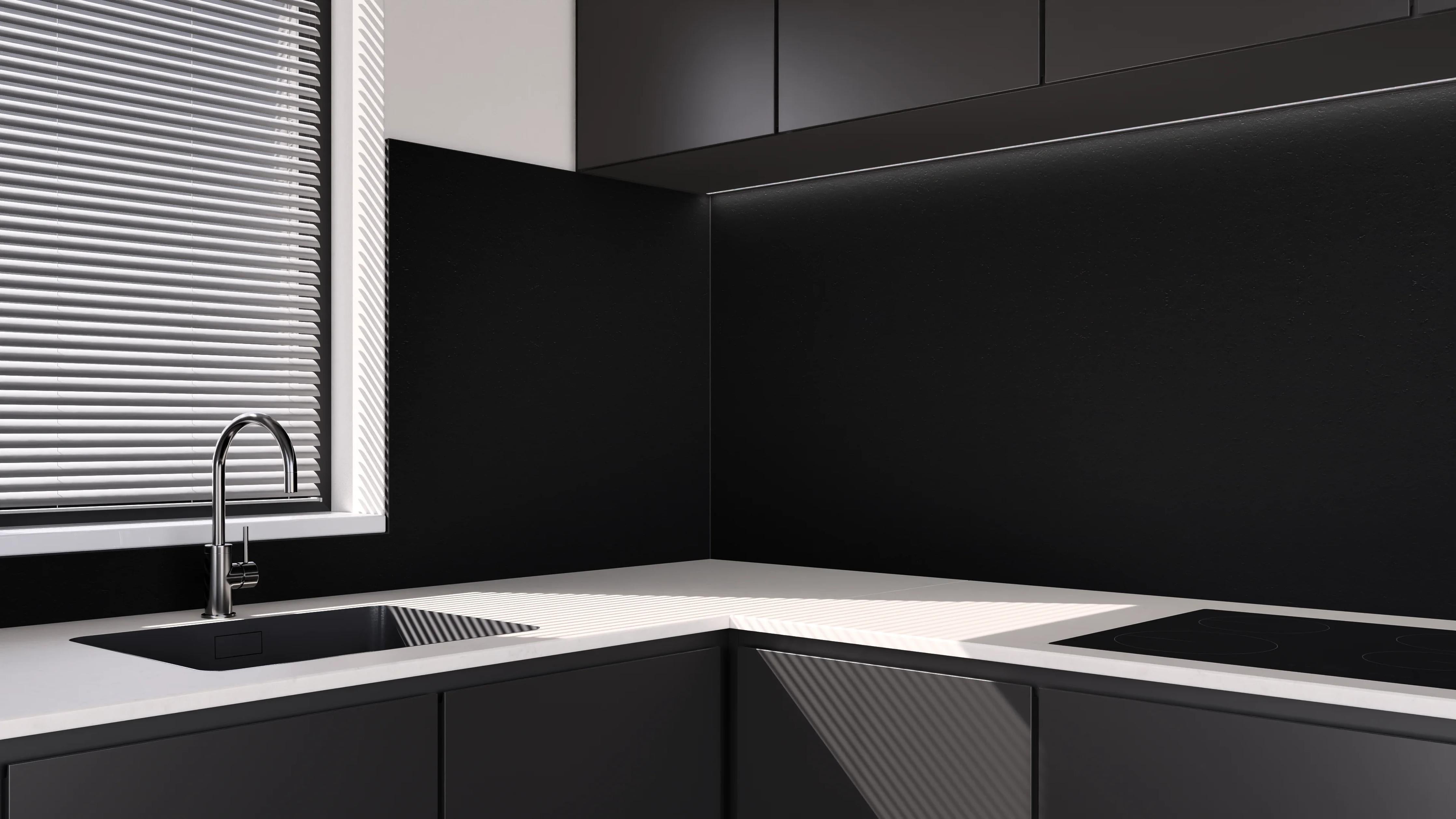 Küchenrückwand - Volcanic Black