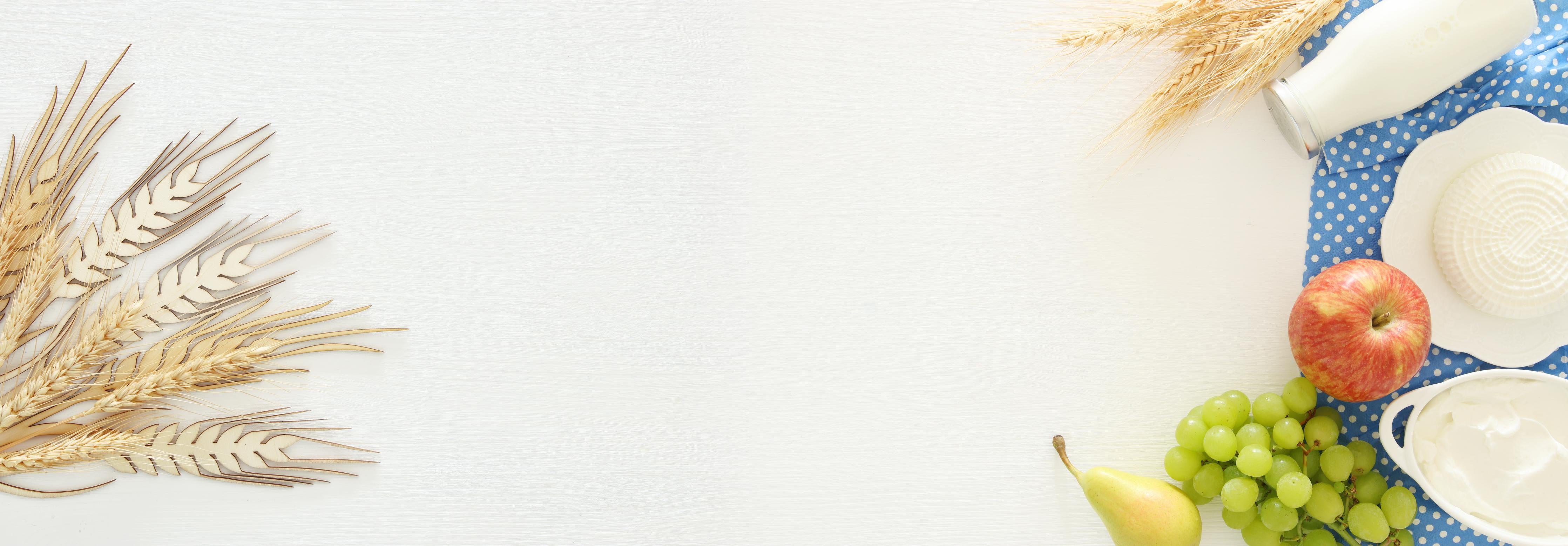 Küchenrückwand-Weiß-Blaues Frühstücks-Stillleben