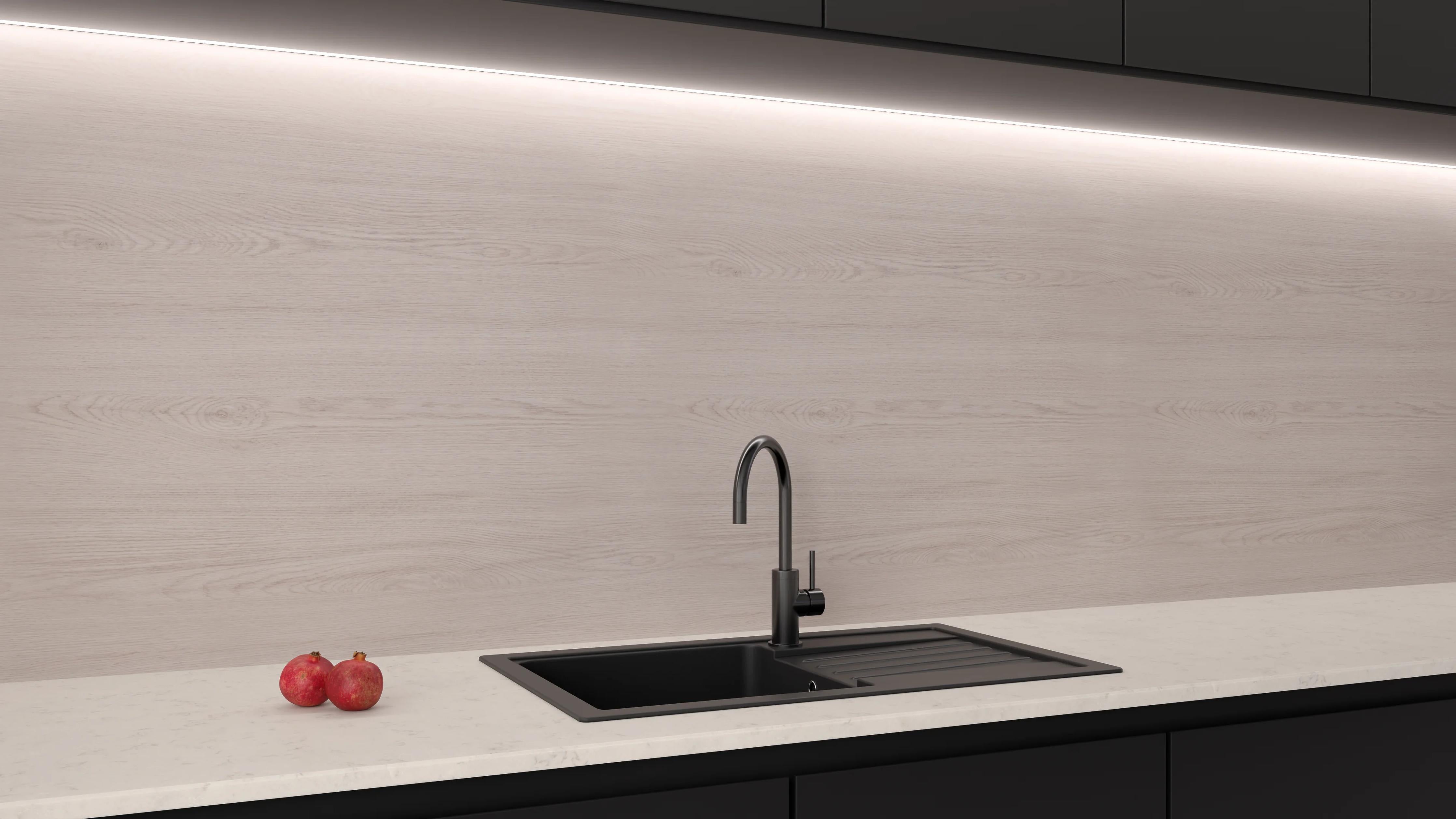 Küchenrückwand - Wooden Ivory