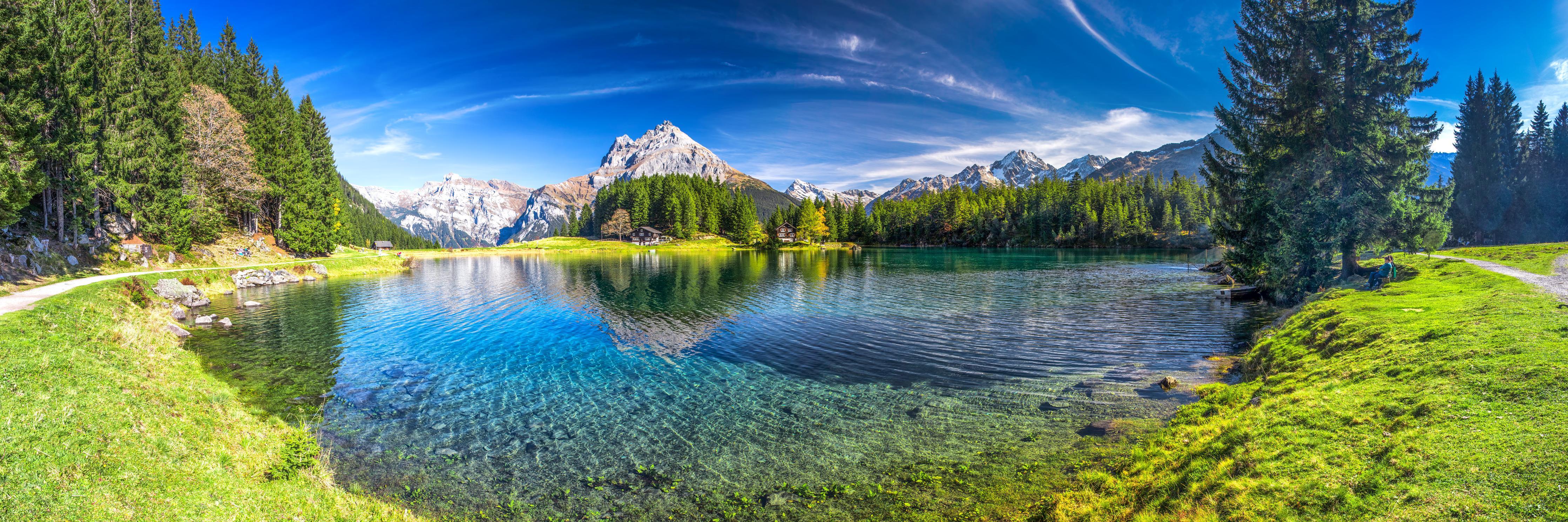 Küchenrückwand-Arnisee in schweizer Alpen