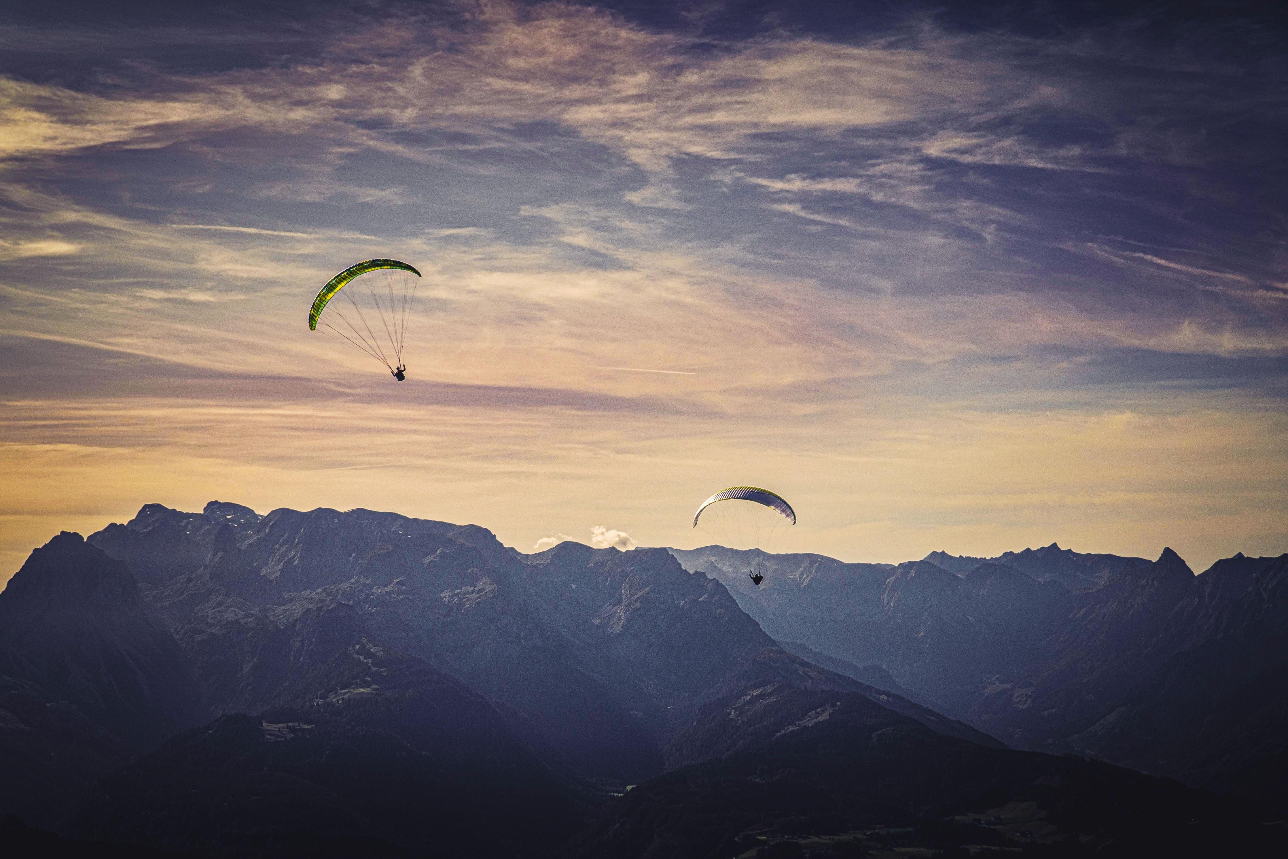 Küchenrückwand-Gleitschirmfliegen in Österreich