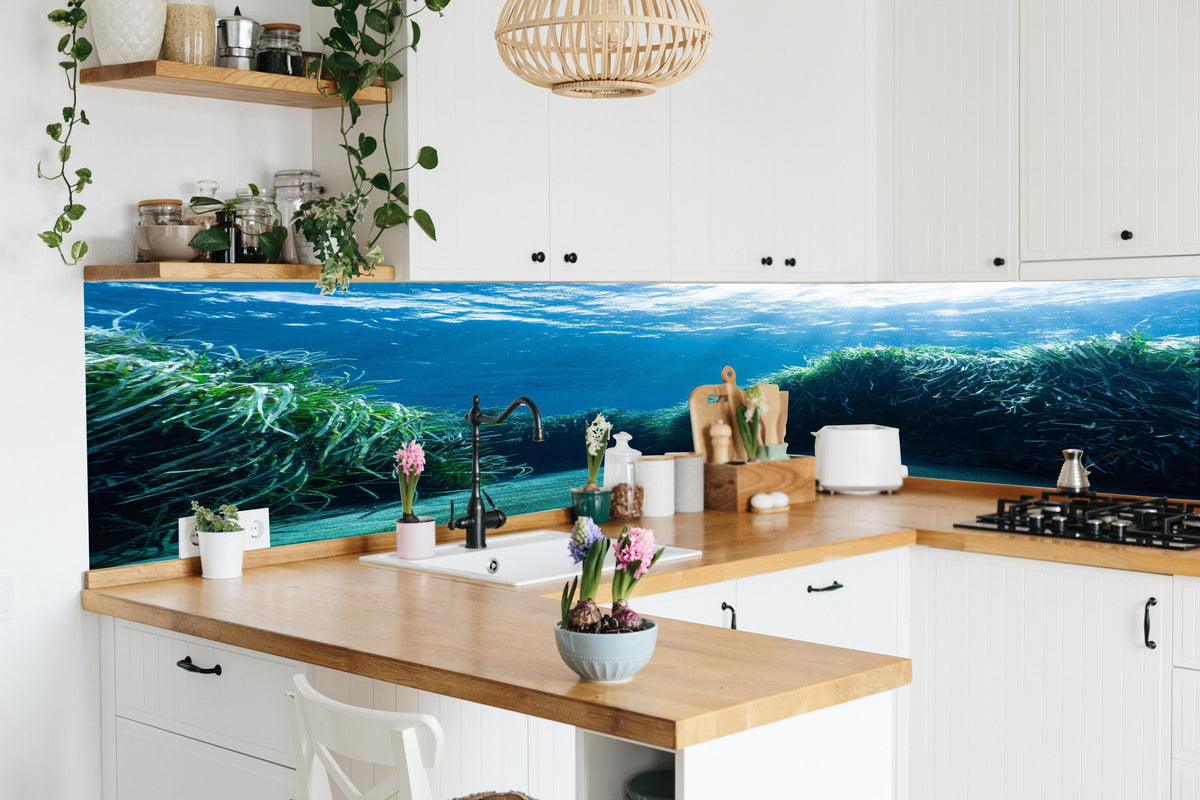 Küche - Mesmerizing Unterwasser in lebendiger Küche mit bunten Blumen