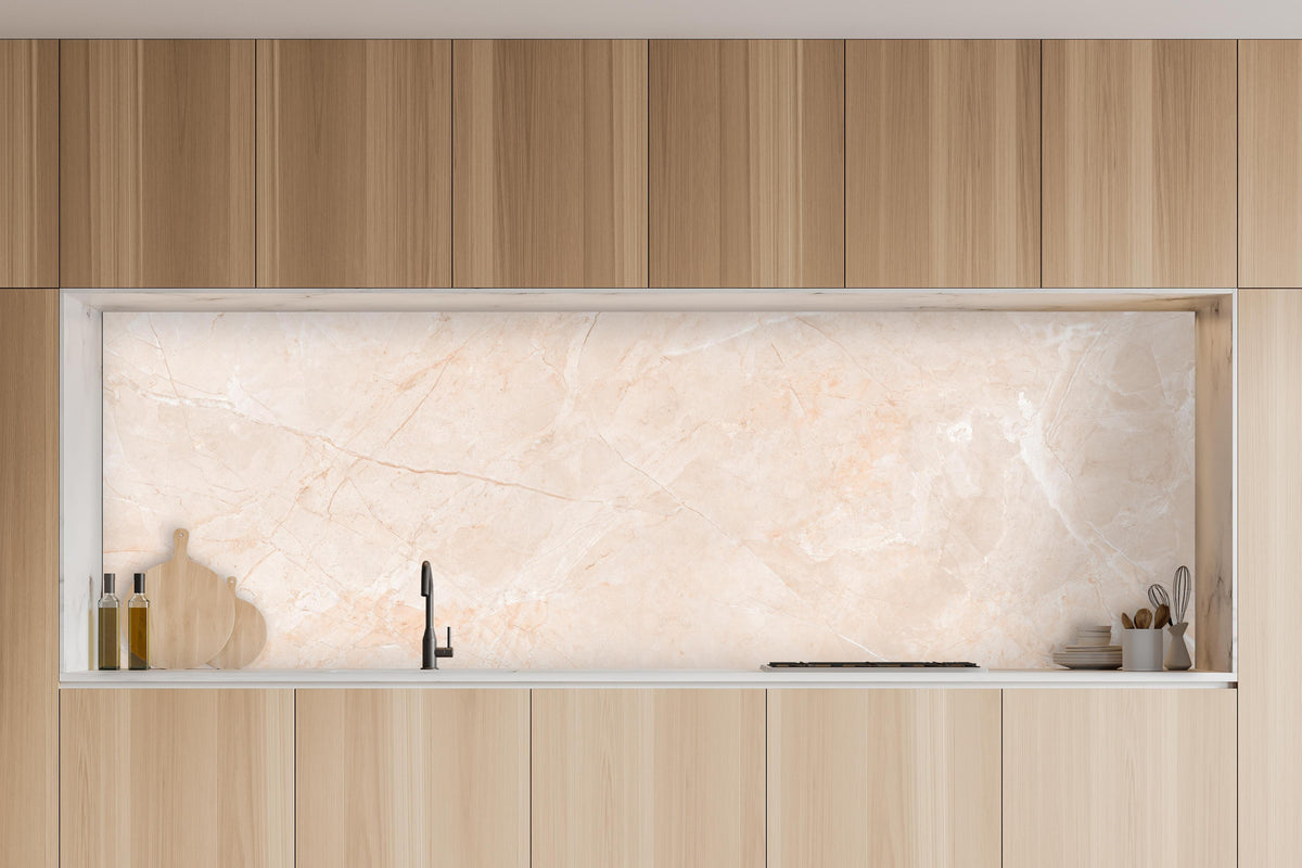 Küche - Natürlicher Sandstein - Granit in charakteristischer Vollholz-Küche mit modernem Gasherd