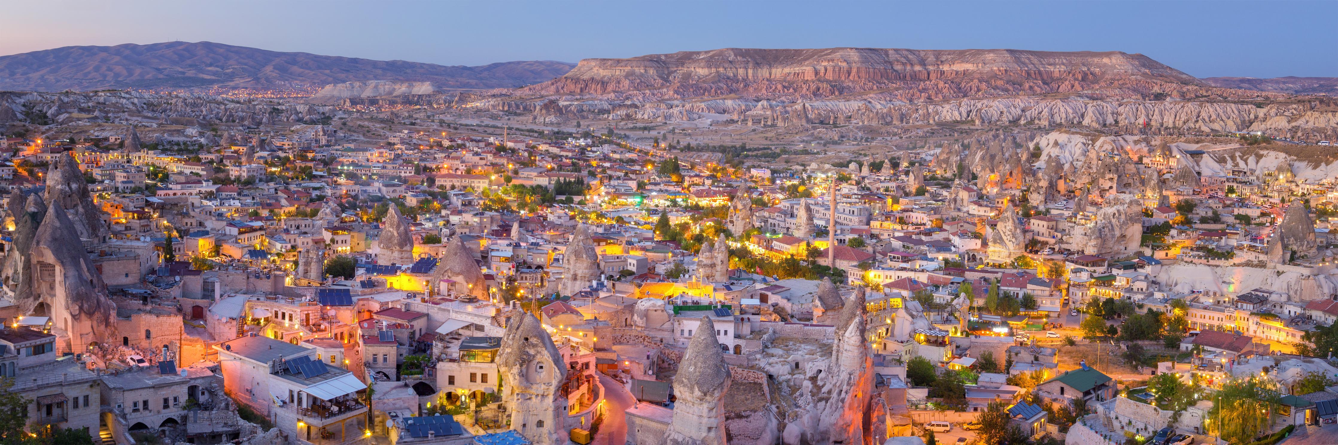 Küchenrückwand-Panoramablick auf Göreme - Kapadokien