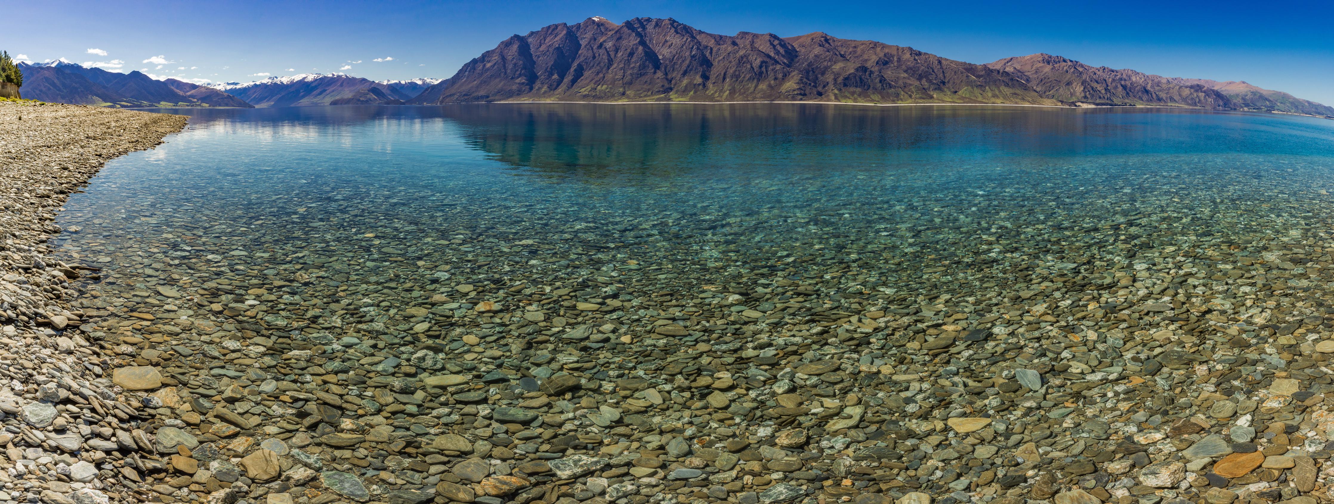 Küchenrückwand-Panoramafotos vom Hawea-See