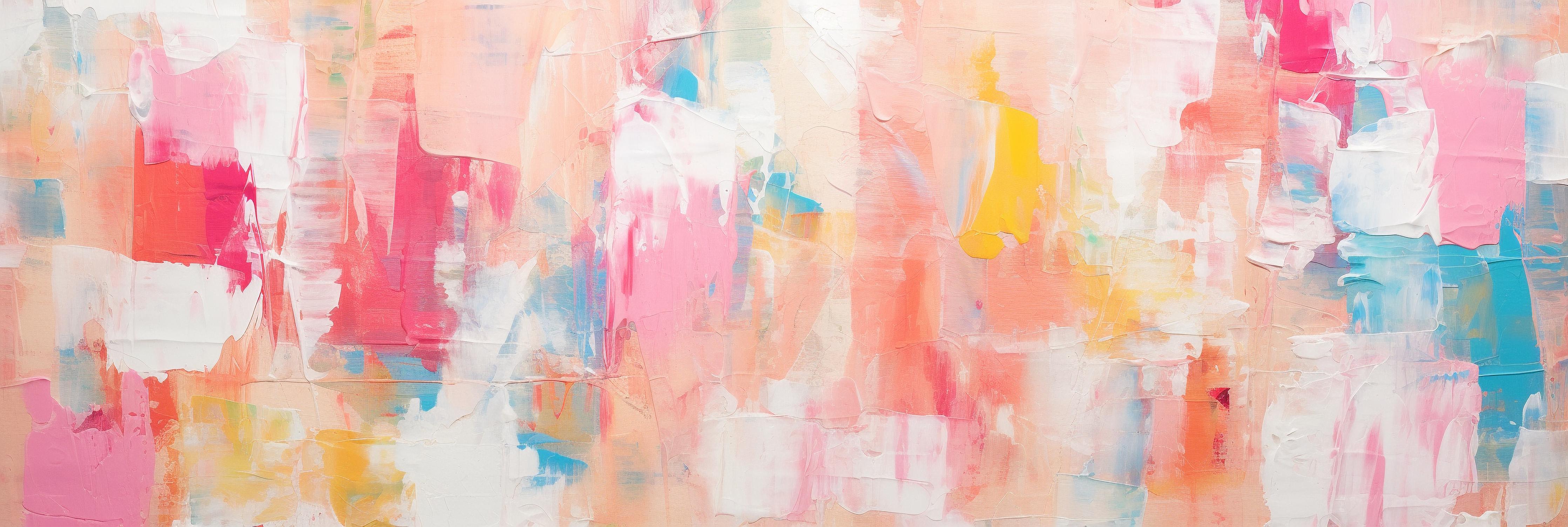 Küchenrückwand-Moderne Abstrakte Malerei in Pastellfarben