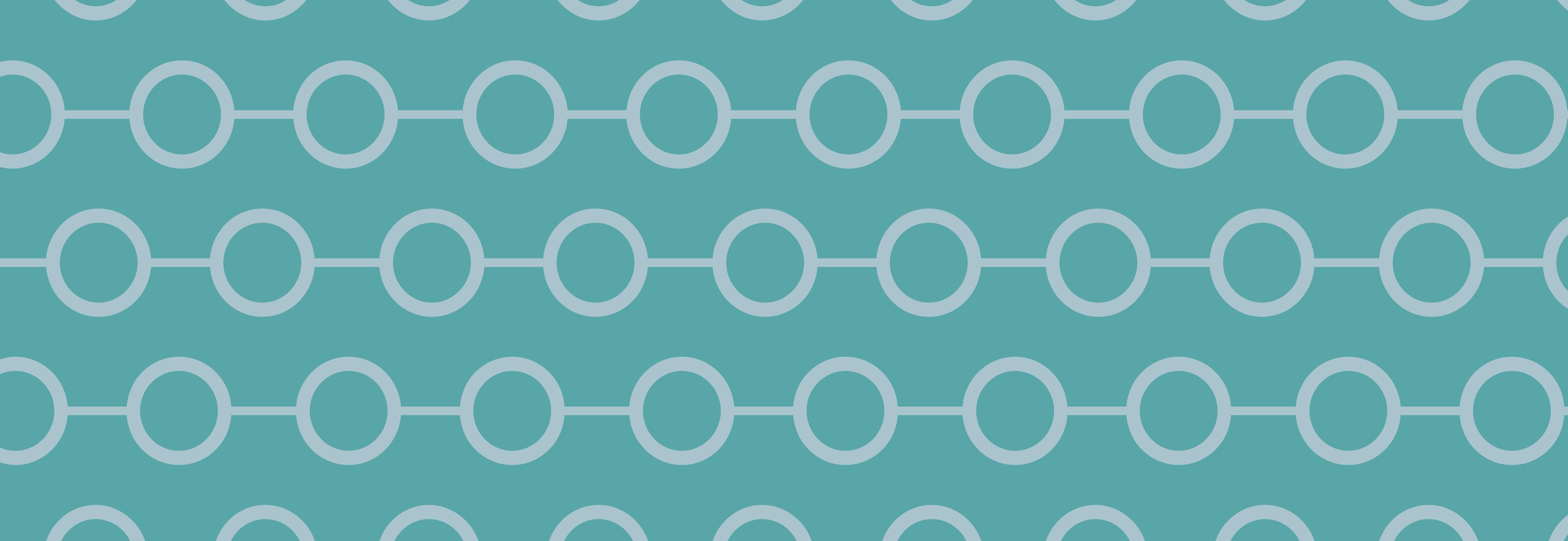 Küchenrückwand-Modernes Türkis und Weiß Kettendesign