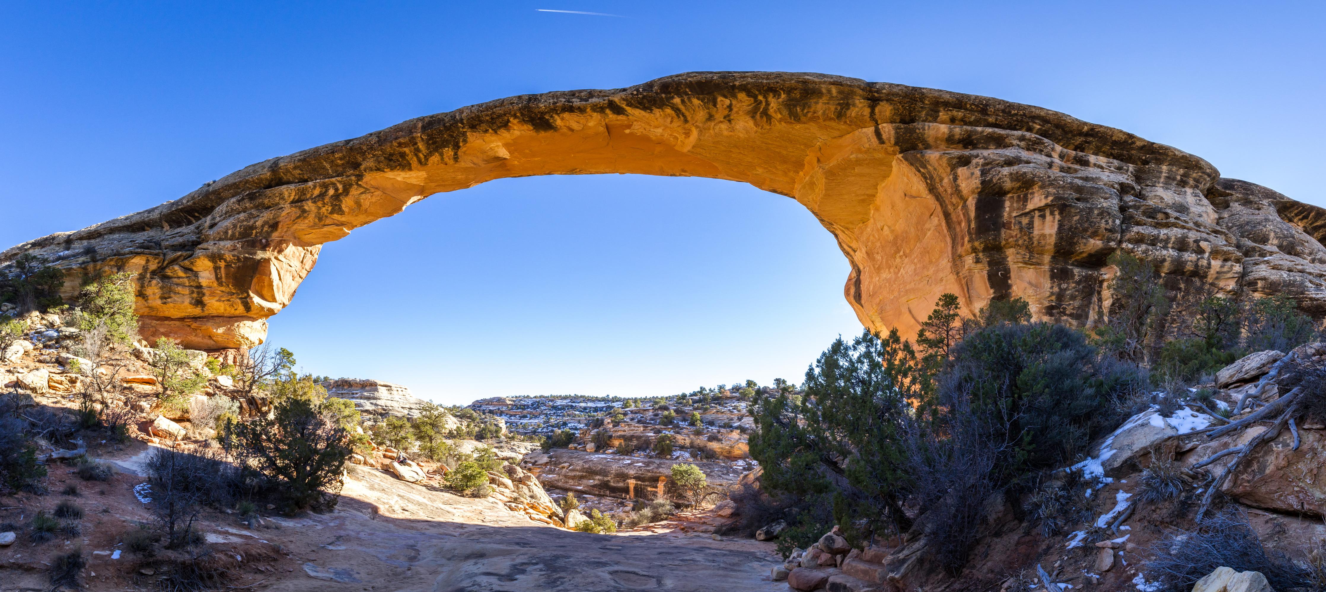 Küchenrückwand-Panoramablick Owachomo Steinbrücke