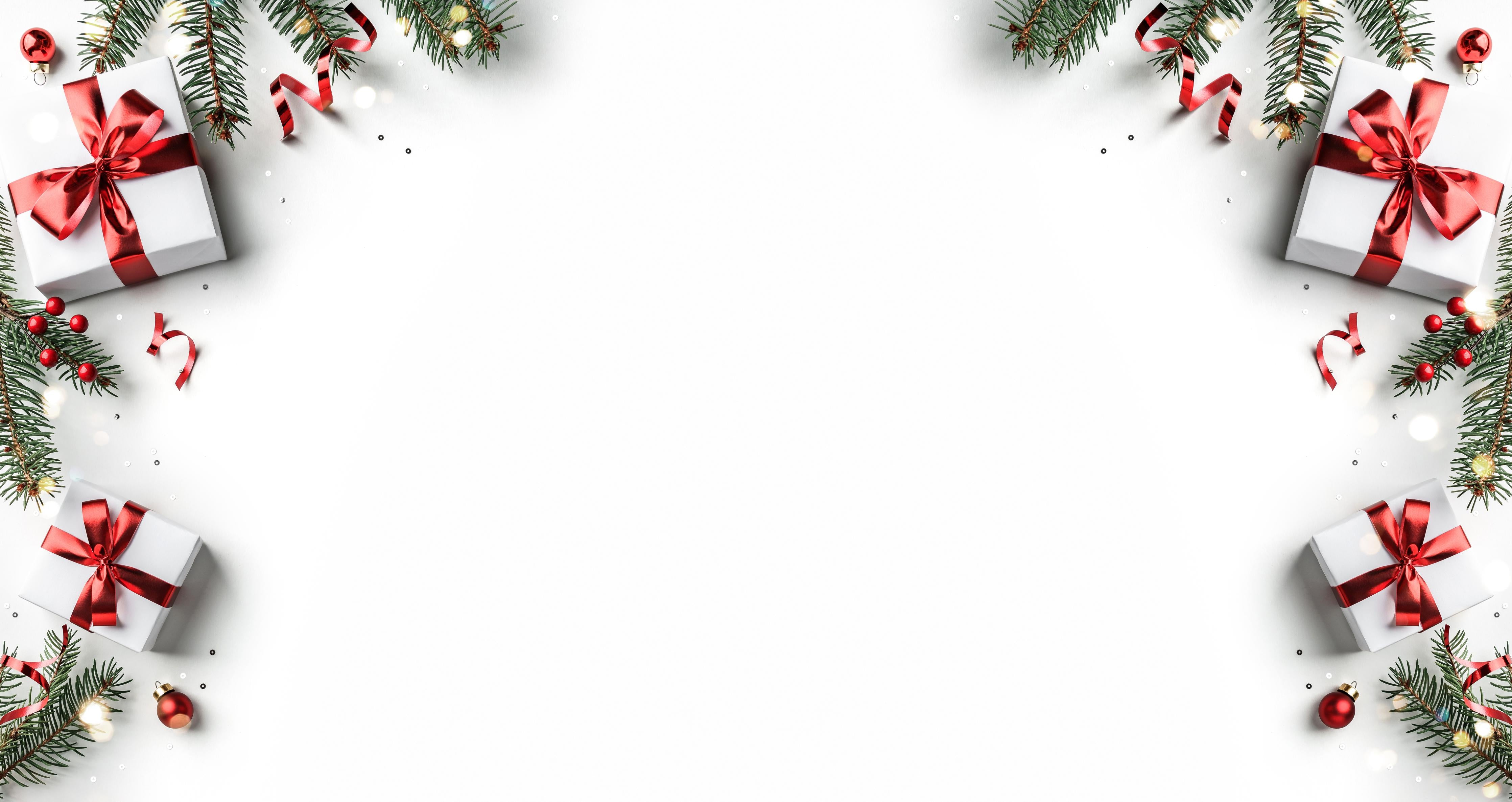 Küchenrückwand-Tannenzweige als Rahmen