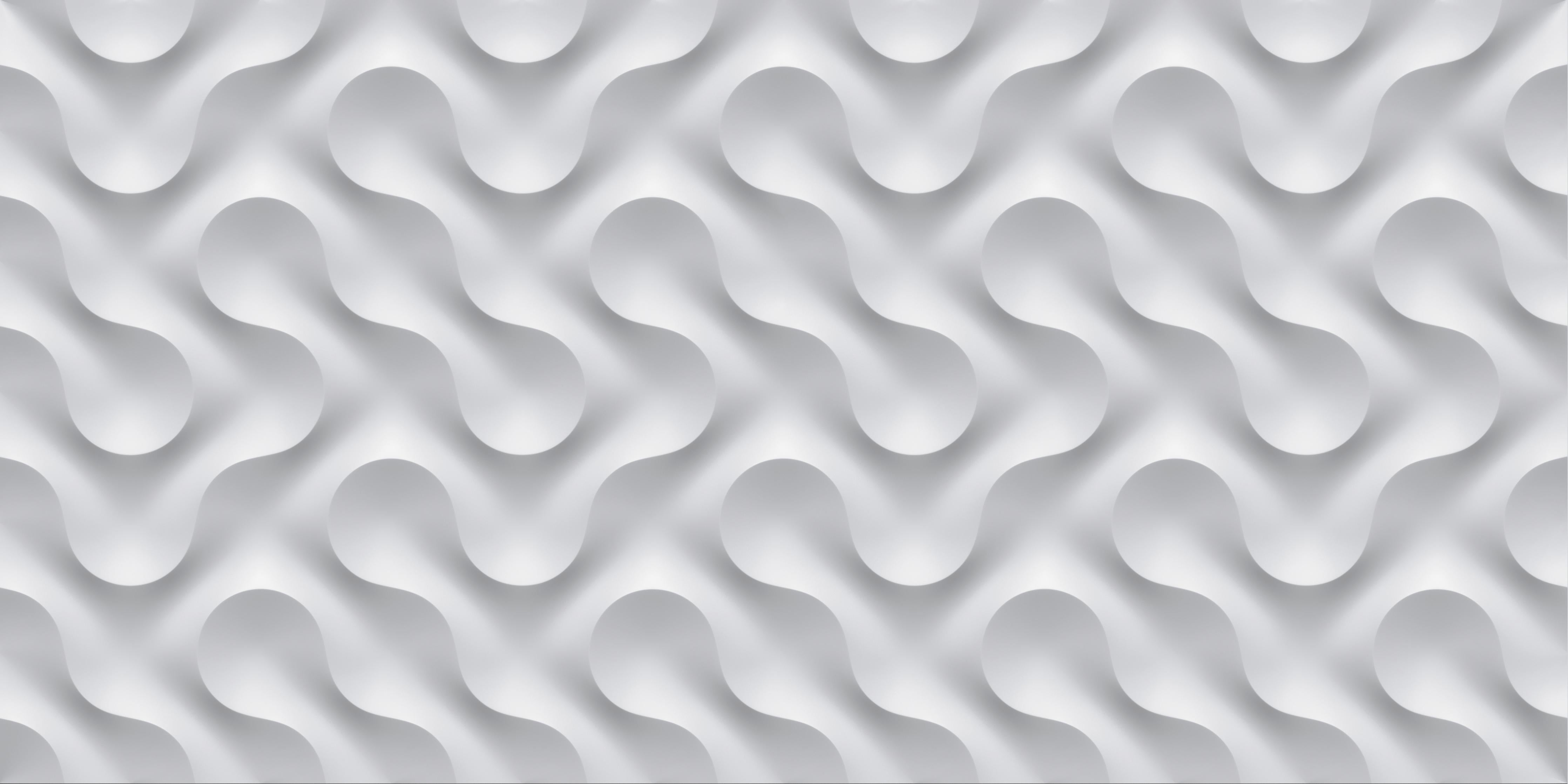 Küchenrückwand-Weißes Wellen Muster