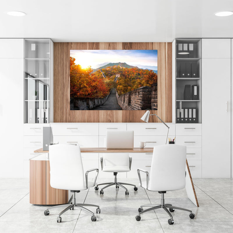 Office Poster  - Chinesische Mauer im Herbst an einer Holzwand hängend im Büroraum
Office Poster  - Chinesische Mauer im Herbst an einer Holzwand hängend im Büroraum