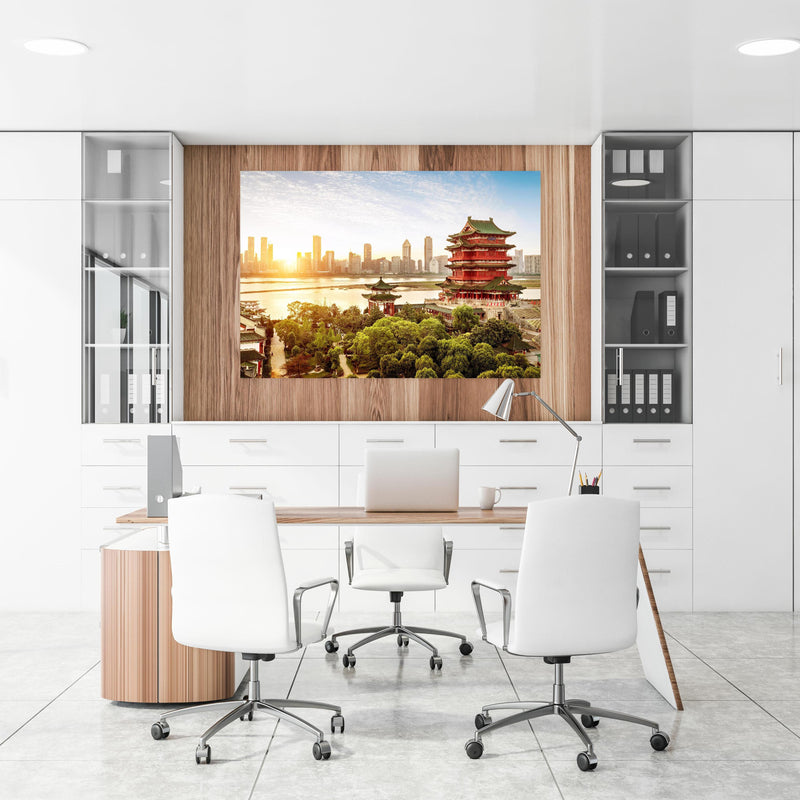 Office Poster  - Klassische chinesische Architektur an einer Holzwand hängend im Büroraum
Office Poster  - Klassische chinesische Architektur an einer Holzwand hängend im Büroraum