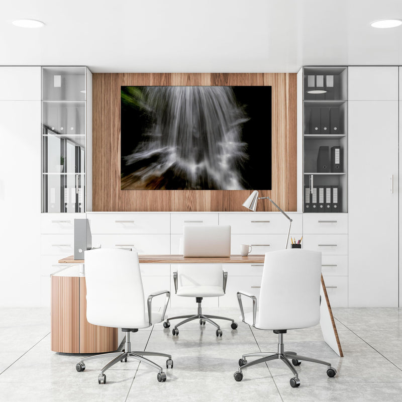 Office Poster  - Kunstvoller Wasserfall an einer Holzwand hängend im Büroraum
Office Poster  - Kunstvoller Wasserfall an einer Holzwand hängend im Büroraum