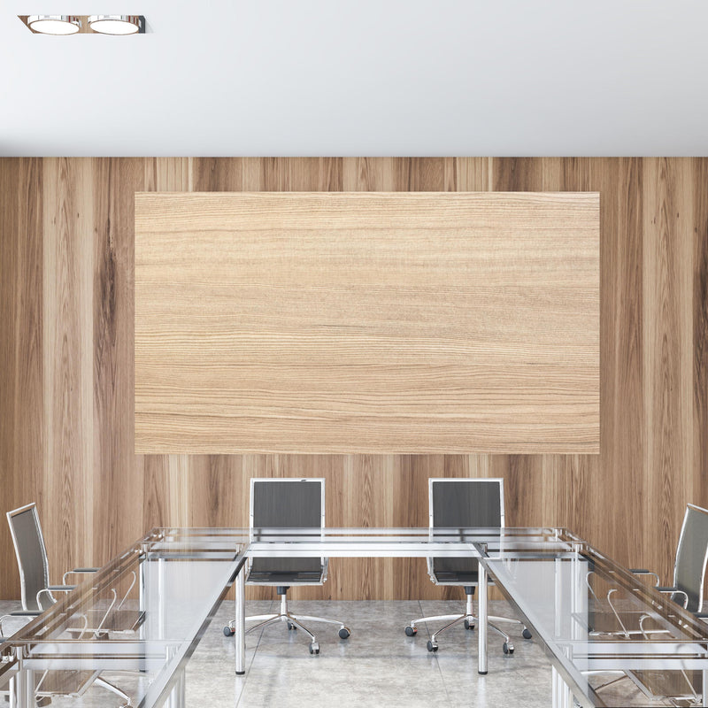 Office Poster  - moderne Eiche Holztextur in einem Konferenzraum mit Glastisch und Holzwand