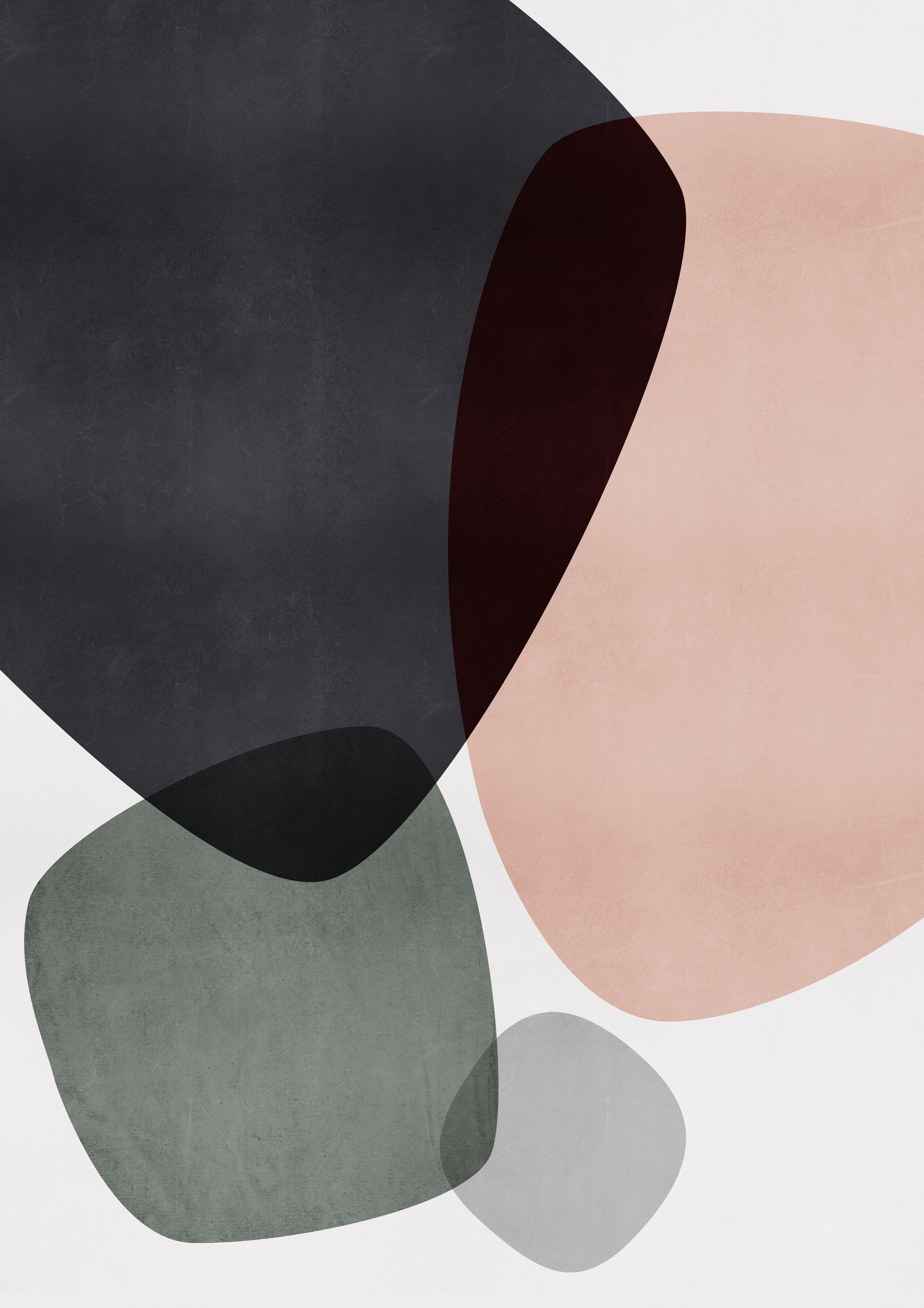 Spritzschutz-Abstrakte organische Shapes in Pastelltönen