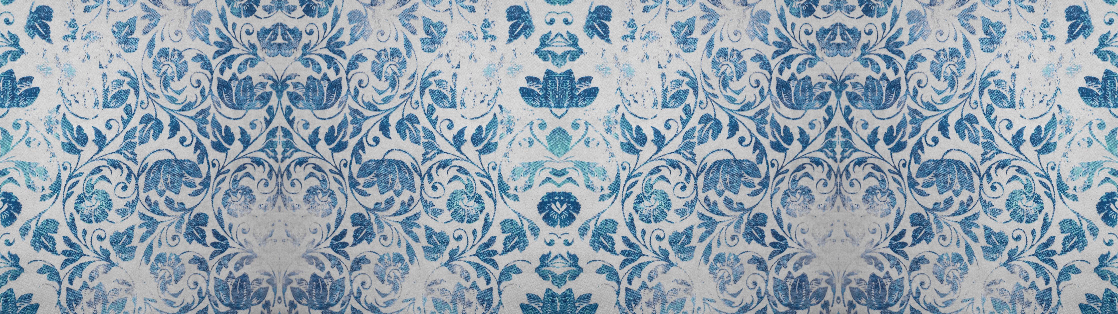 Spritzschutz-Altes Abgenutztes Damast Patchwork Vintage Motiv