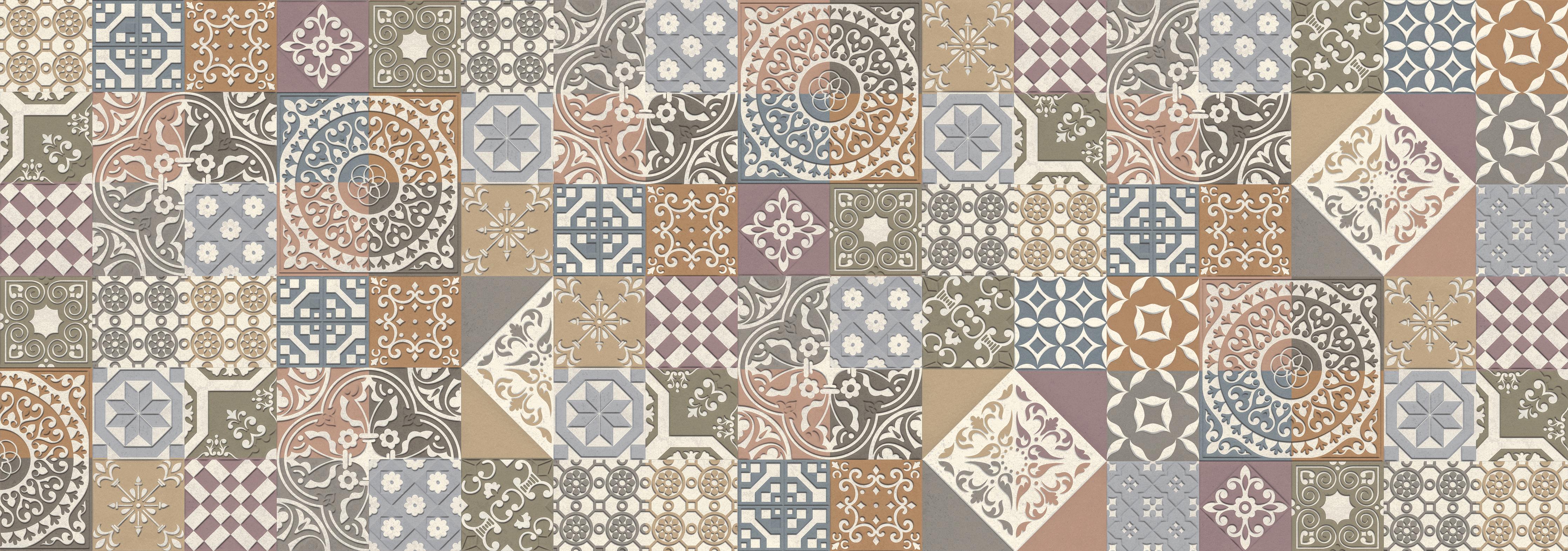 Spritzschutz-Buntes portugiesisches Mosaik