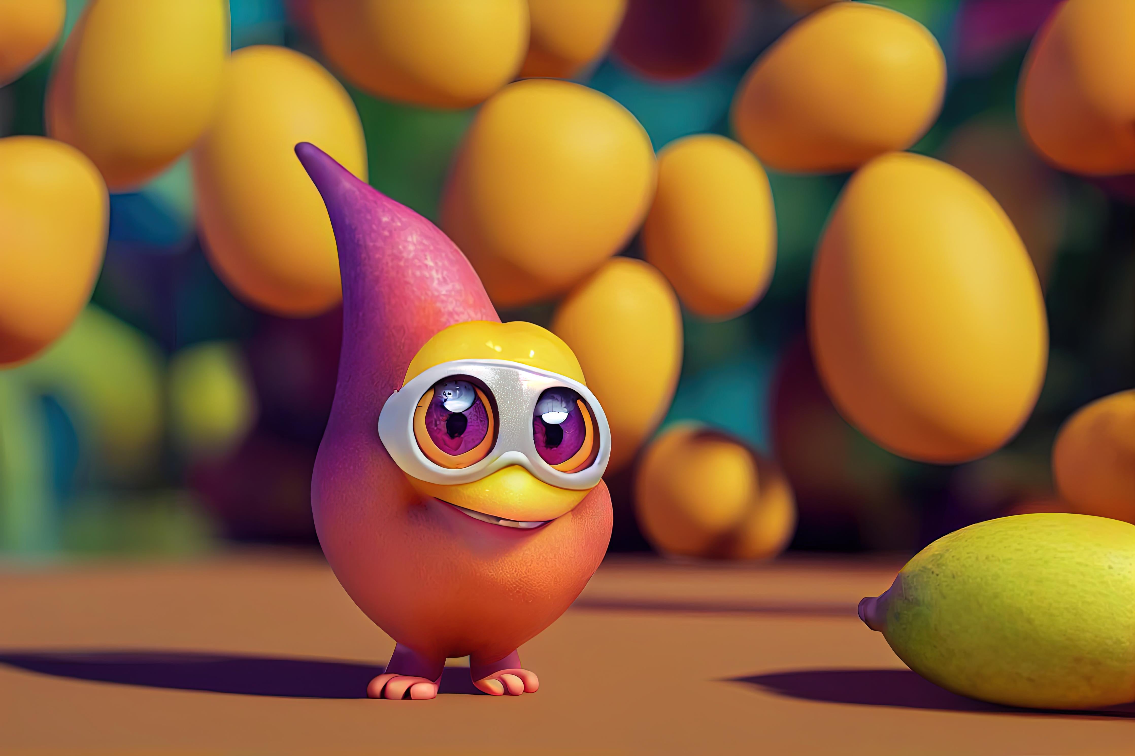 Spritzschutz-Cartoon Mangos