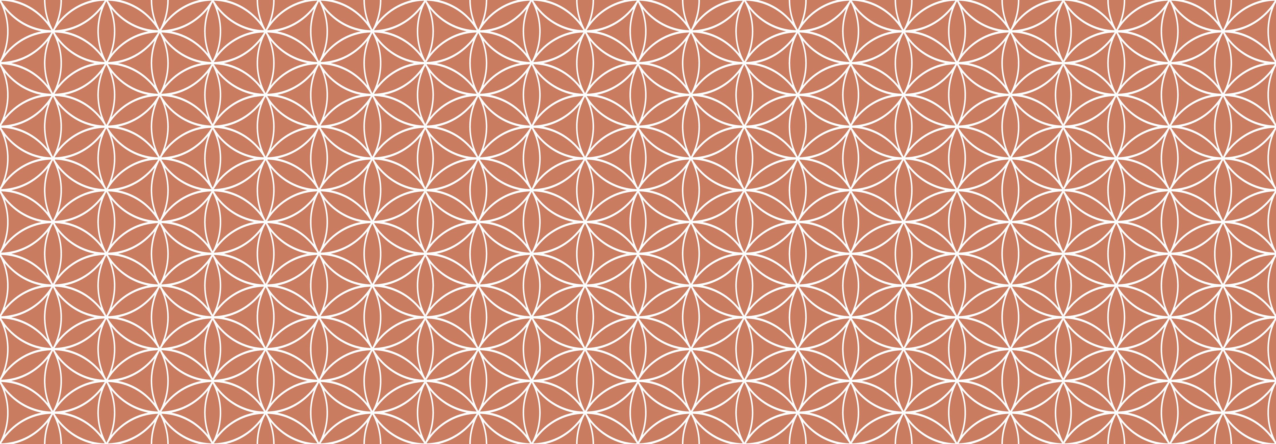 Spritzschutz-Geometrica Fiori Terracotta