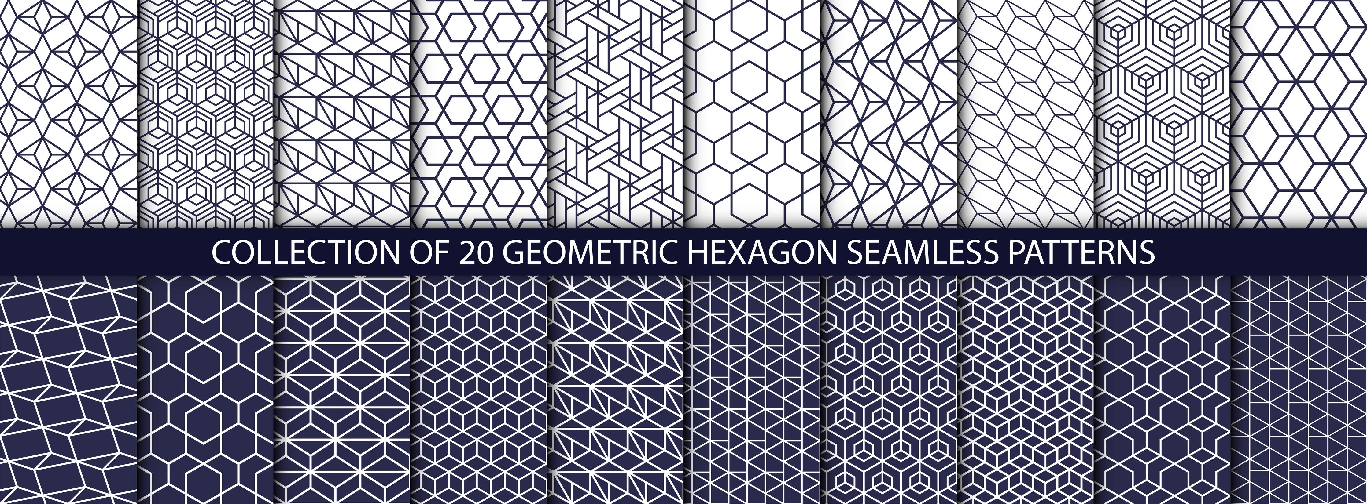 Spritzschutz-Geometrisch nahtlose Hexagon-Muster Kollektion