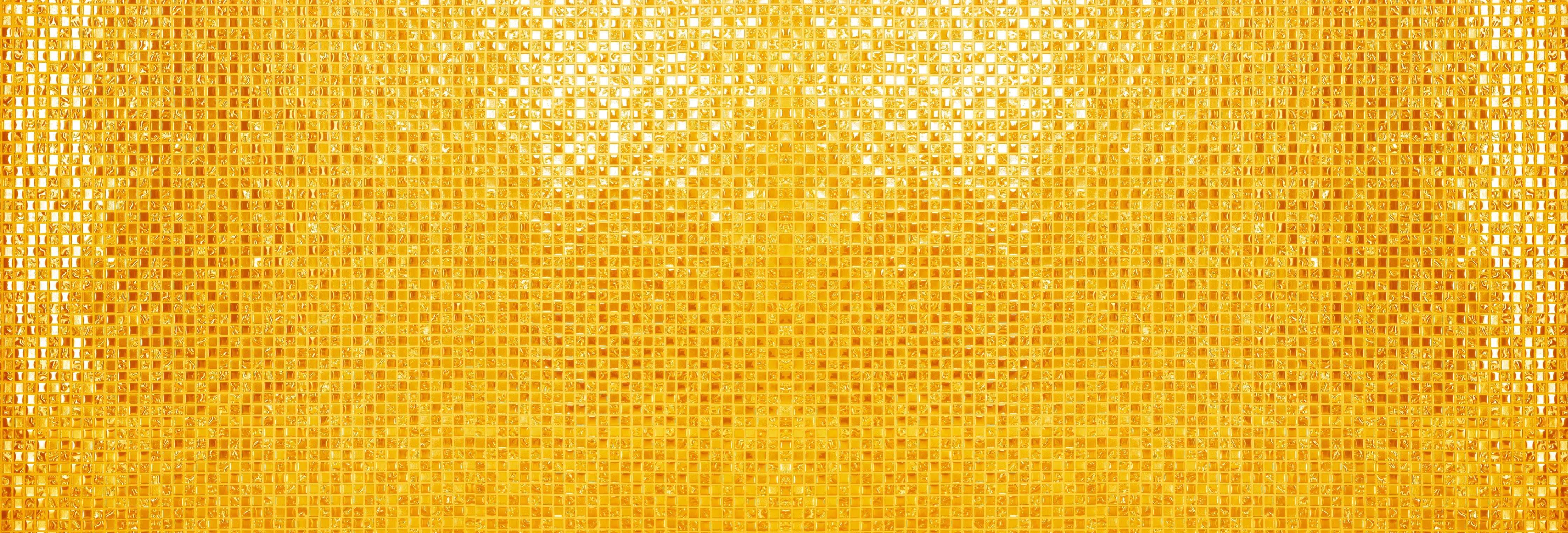 Spritzschutz-Goldgelbe Mosaikfliesen