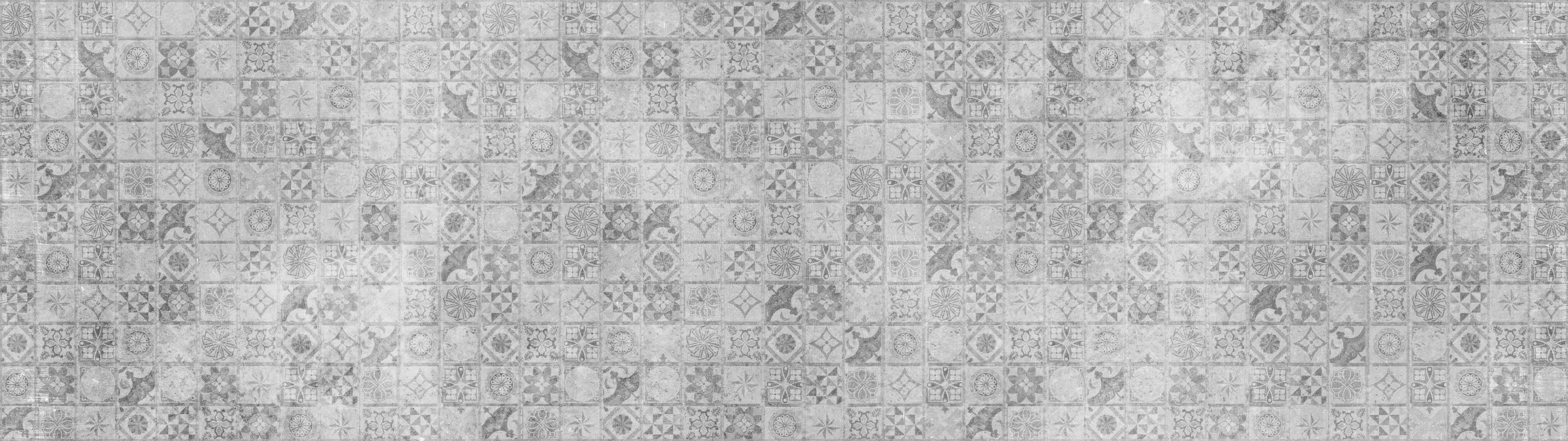 Spritzschutz-Graues weißes Mosaikmotiv