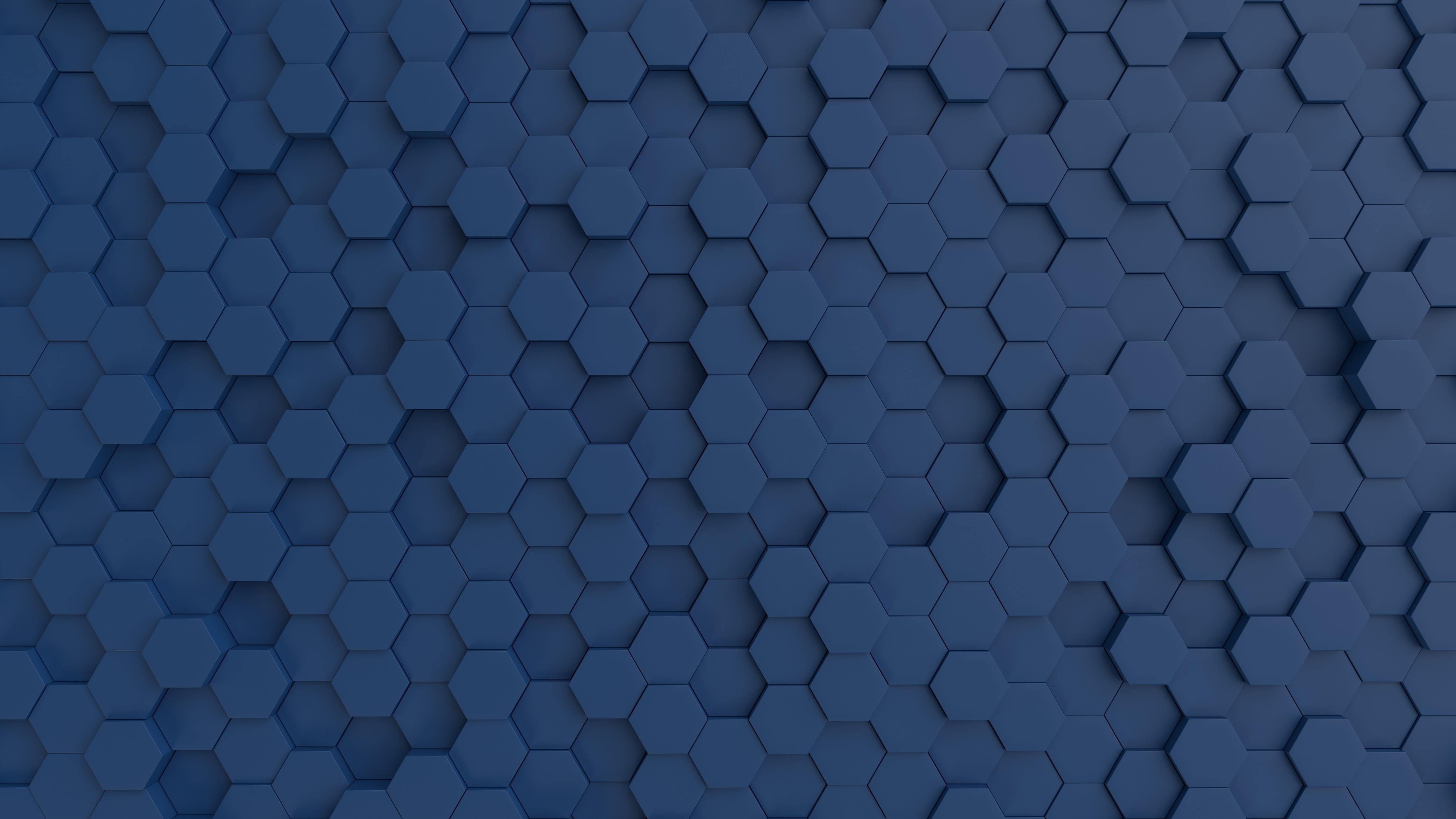 Spritzschutz-Hexagonale dunkelblaue Struktur 3D Textur