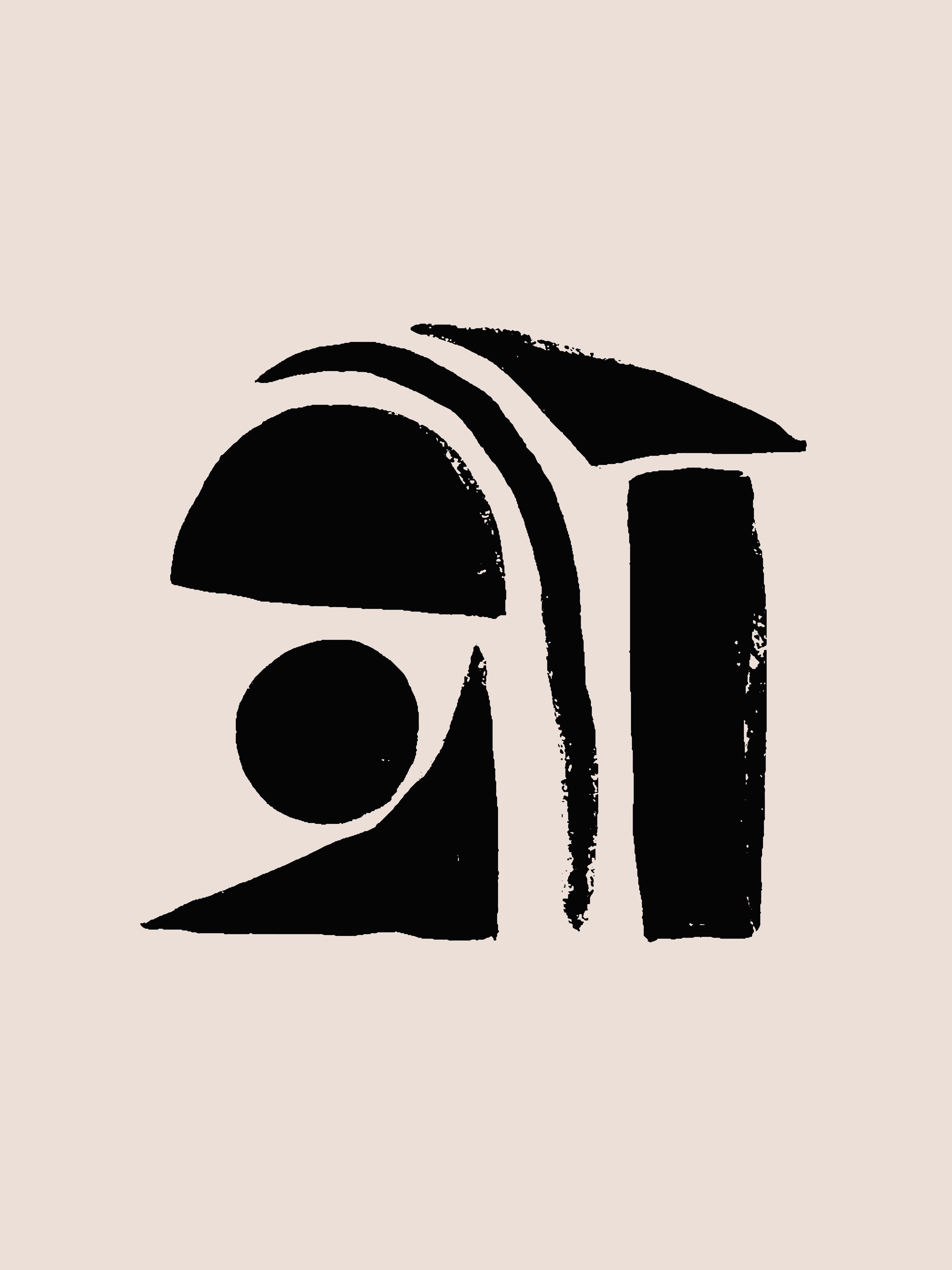 Spritzschutz-Ivory Schwarz Abstract Kunstwerk