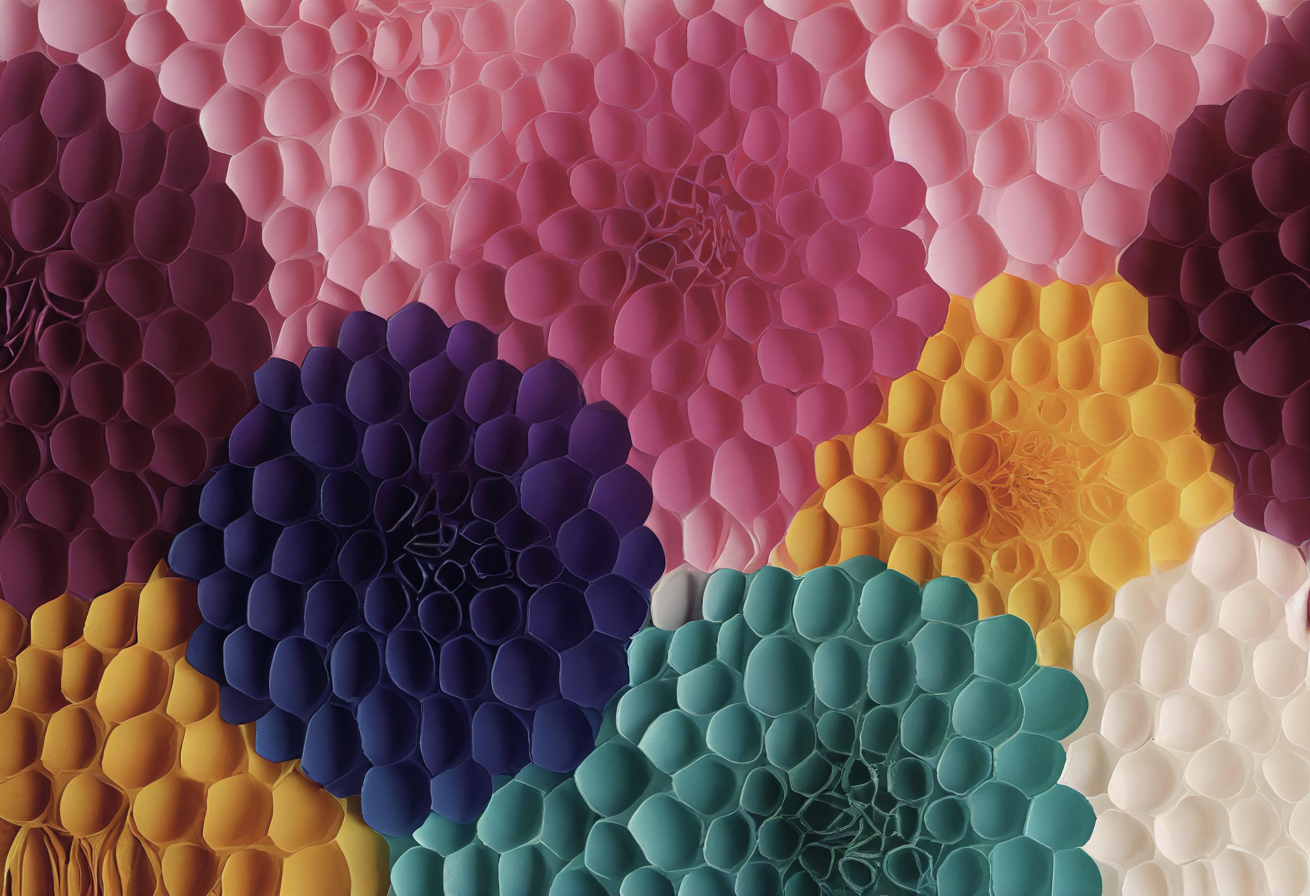 Spritzschutz-Mode Textil Grunge Blüten Wallpaper