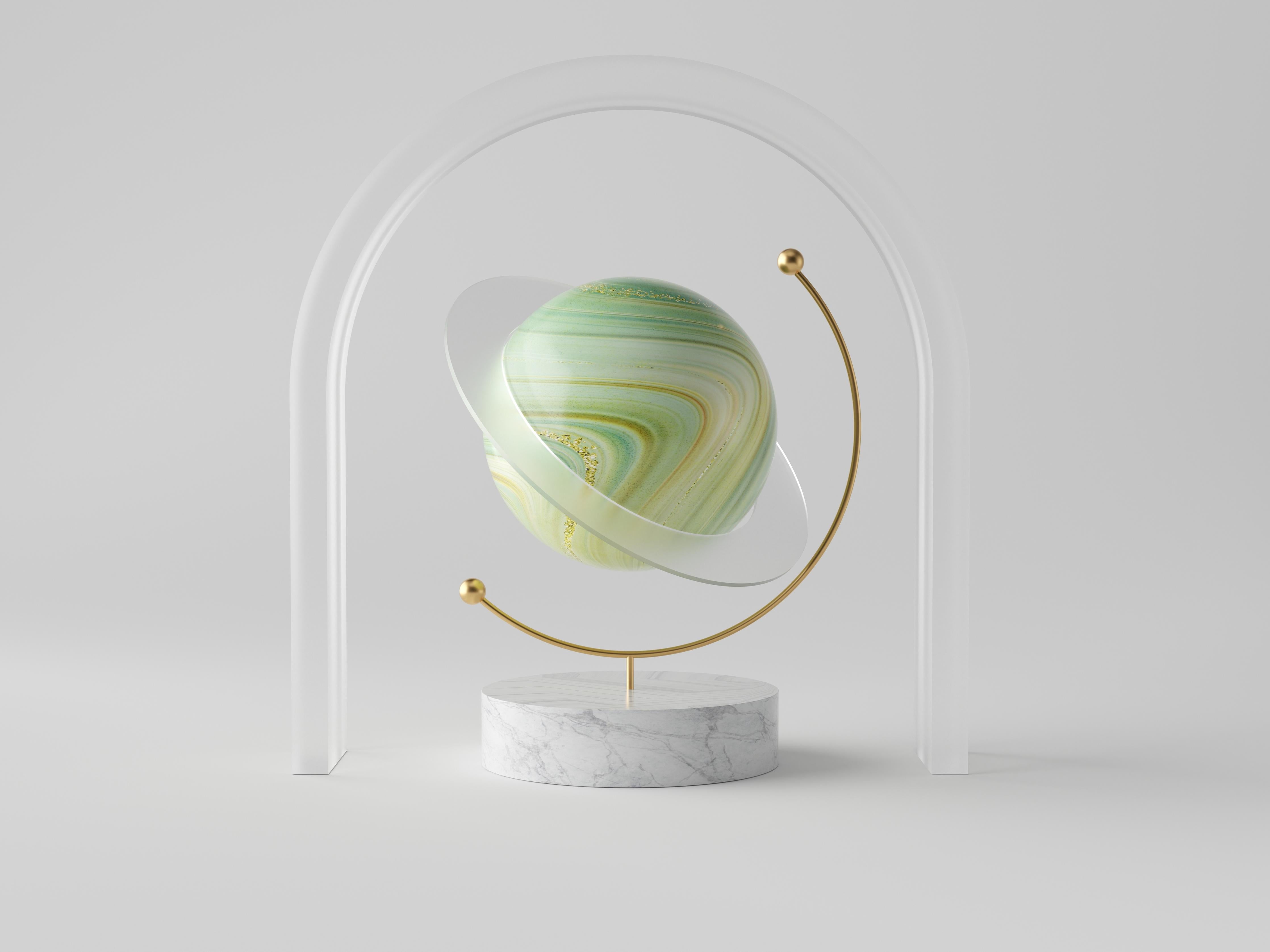 Spritzschutz-Moderne 3D-Gestaltung einer Erdkugel