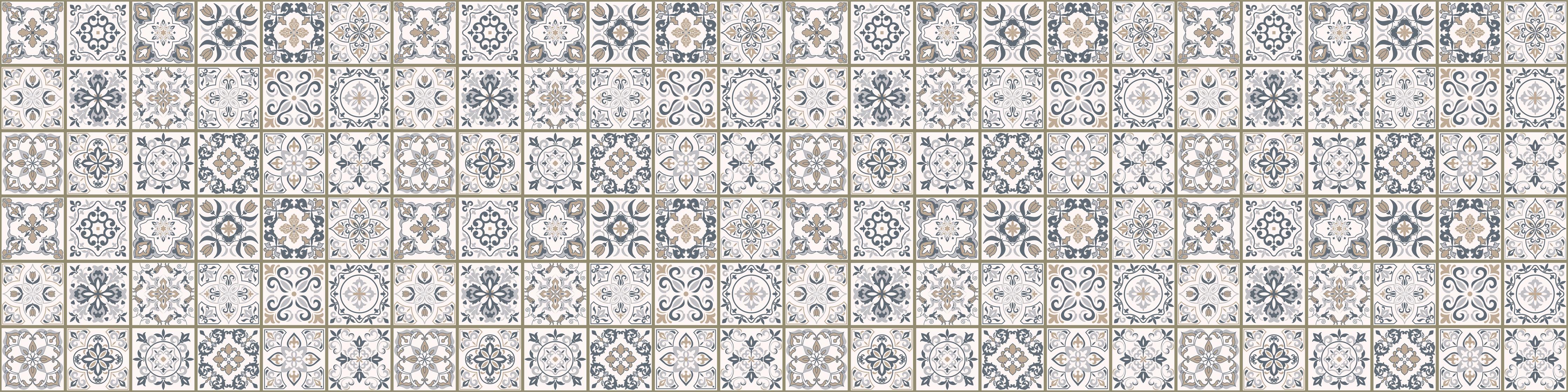 Spritzschutz-Moderne Grau-Weiß Geometrie Tapete