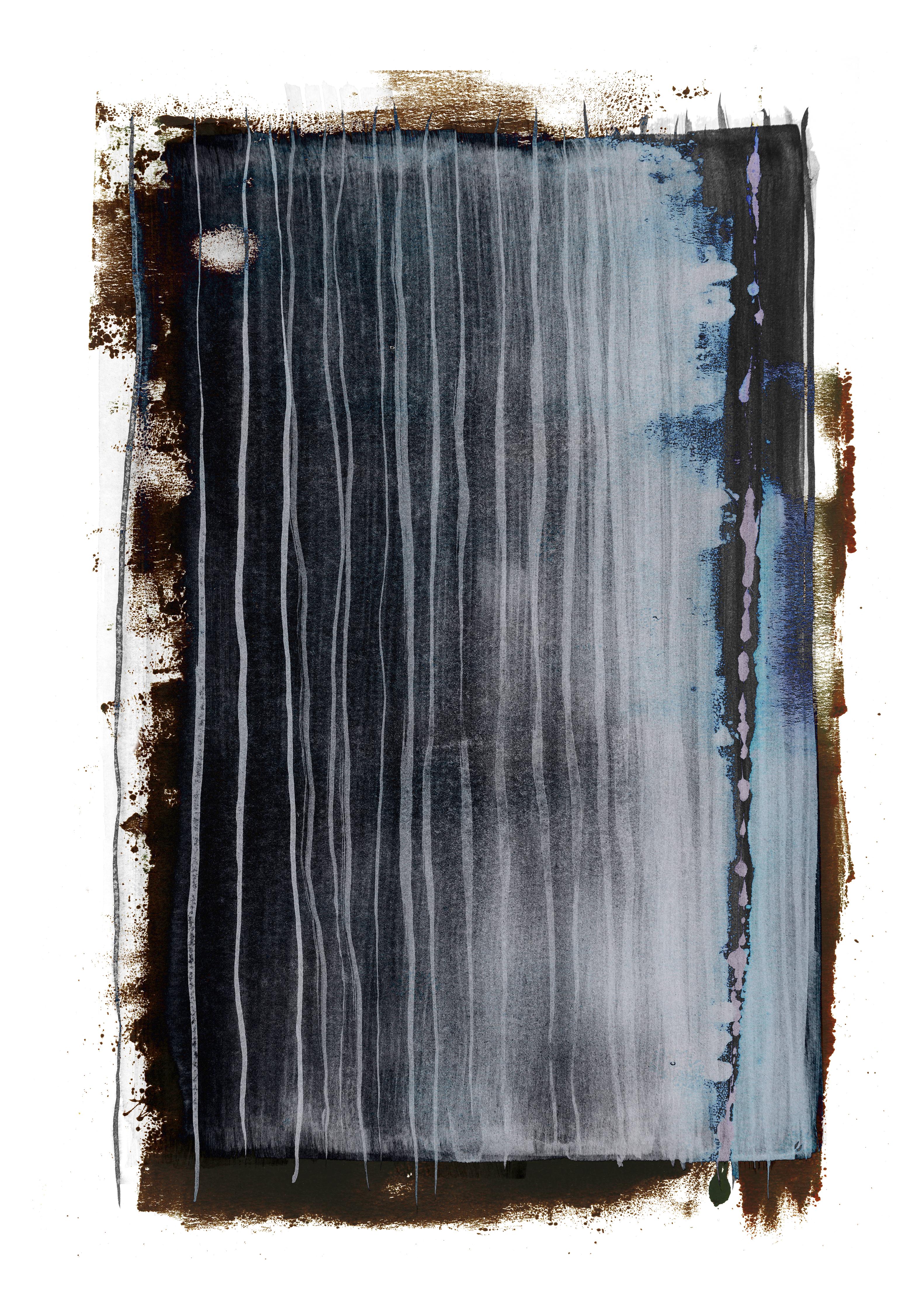 Spritzschutz-Moderne Malerei in Weiß und Grau