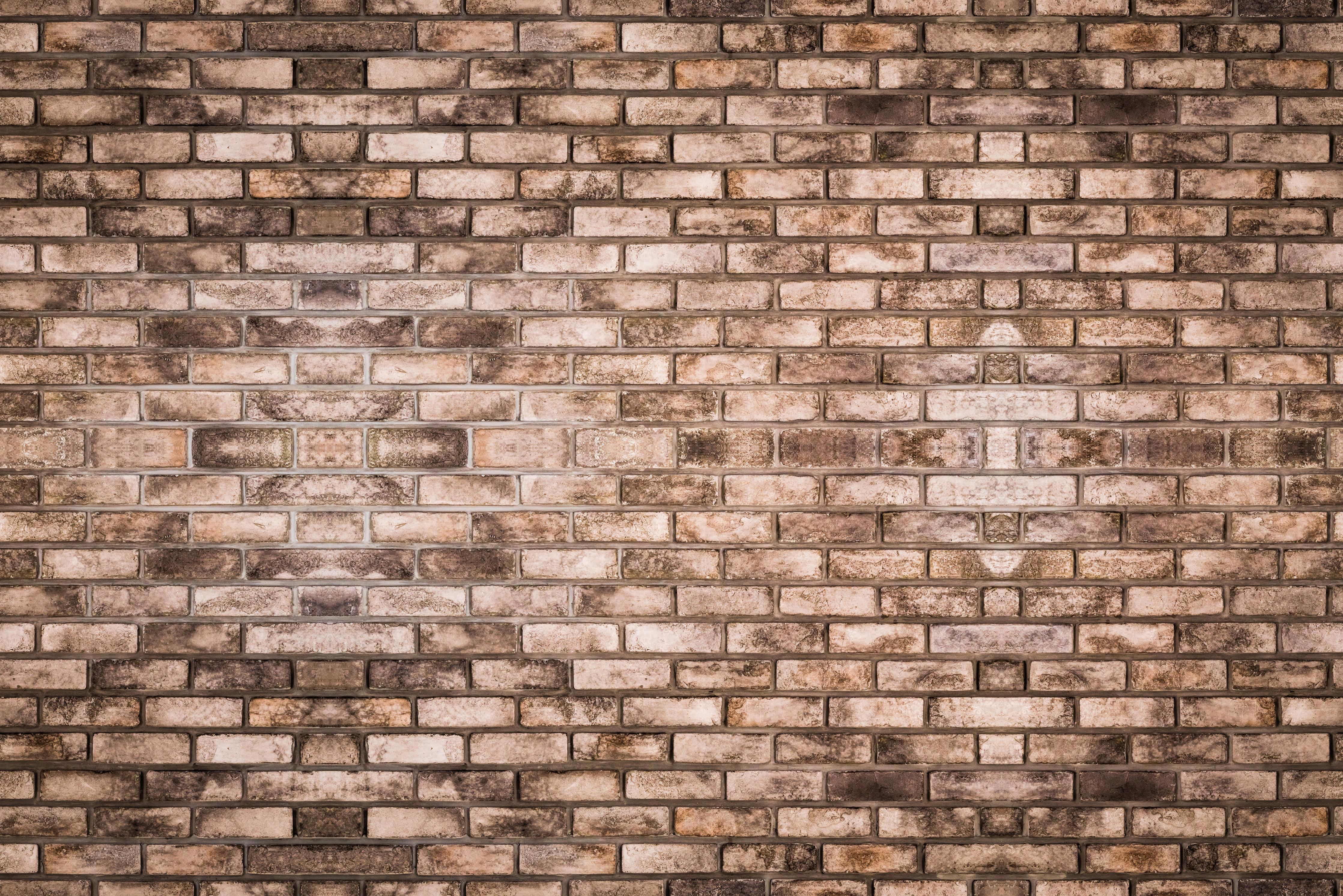 Spritzschutz-Dunkelbraune Steinmauer