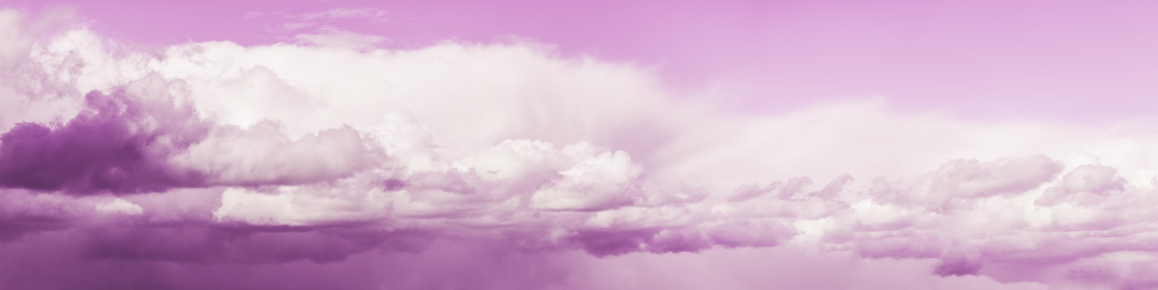 Spritzschutz-Twilight Sky Panorama in Pastellrosa