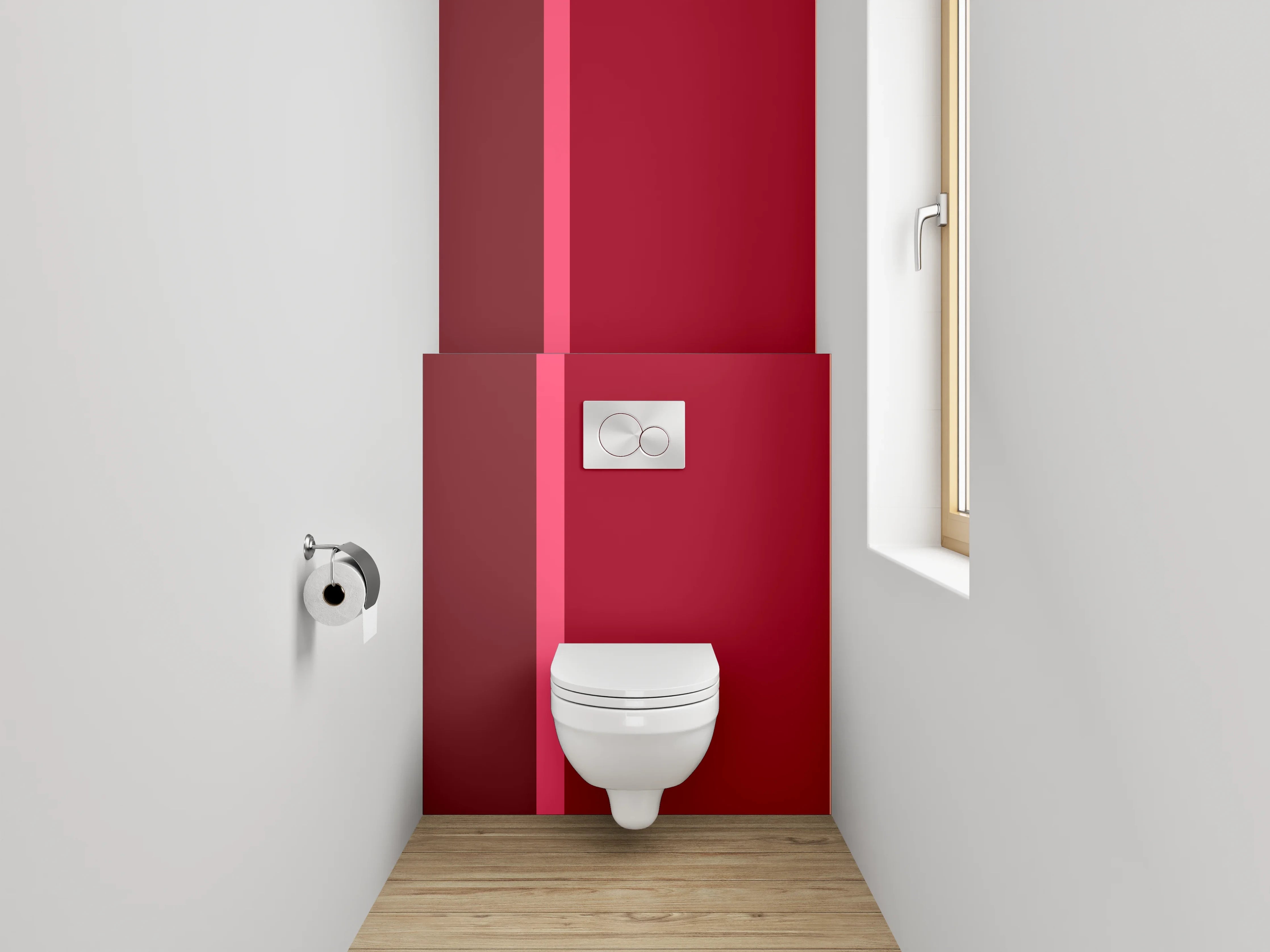 WC-Rückwand - Abstrakte Braun-Rot- und Beigetöne Block