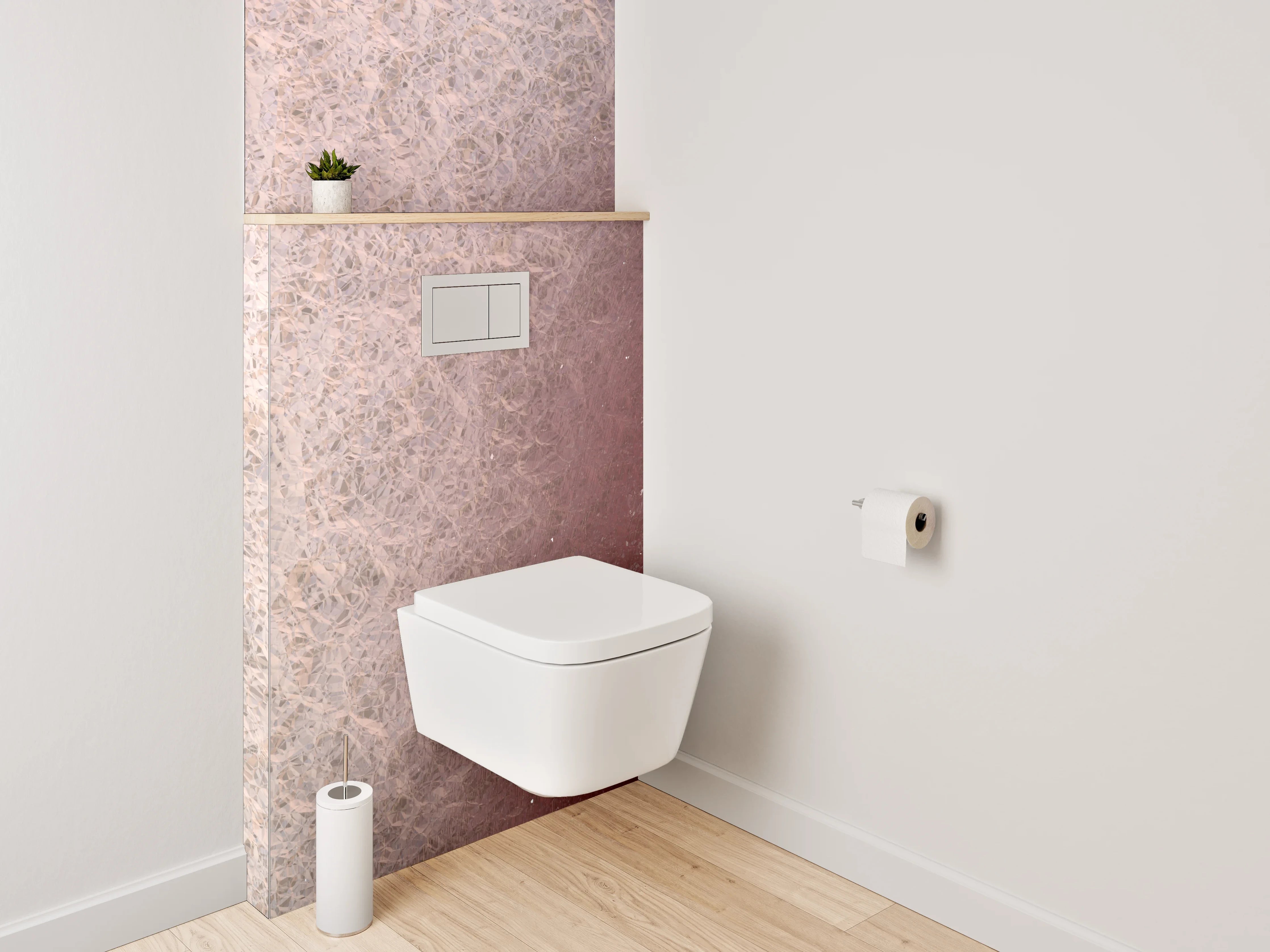 WC-Rückwand - Abstrakte Farbverläufe auf strukturiertem Untergrund