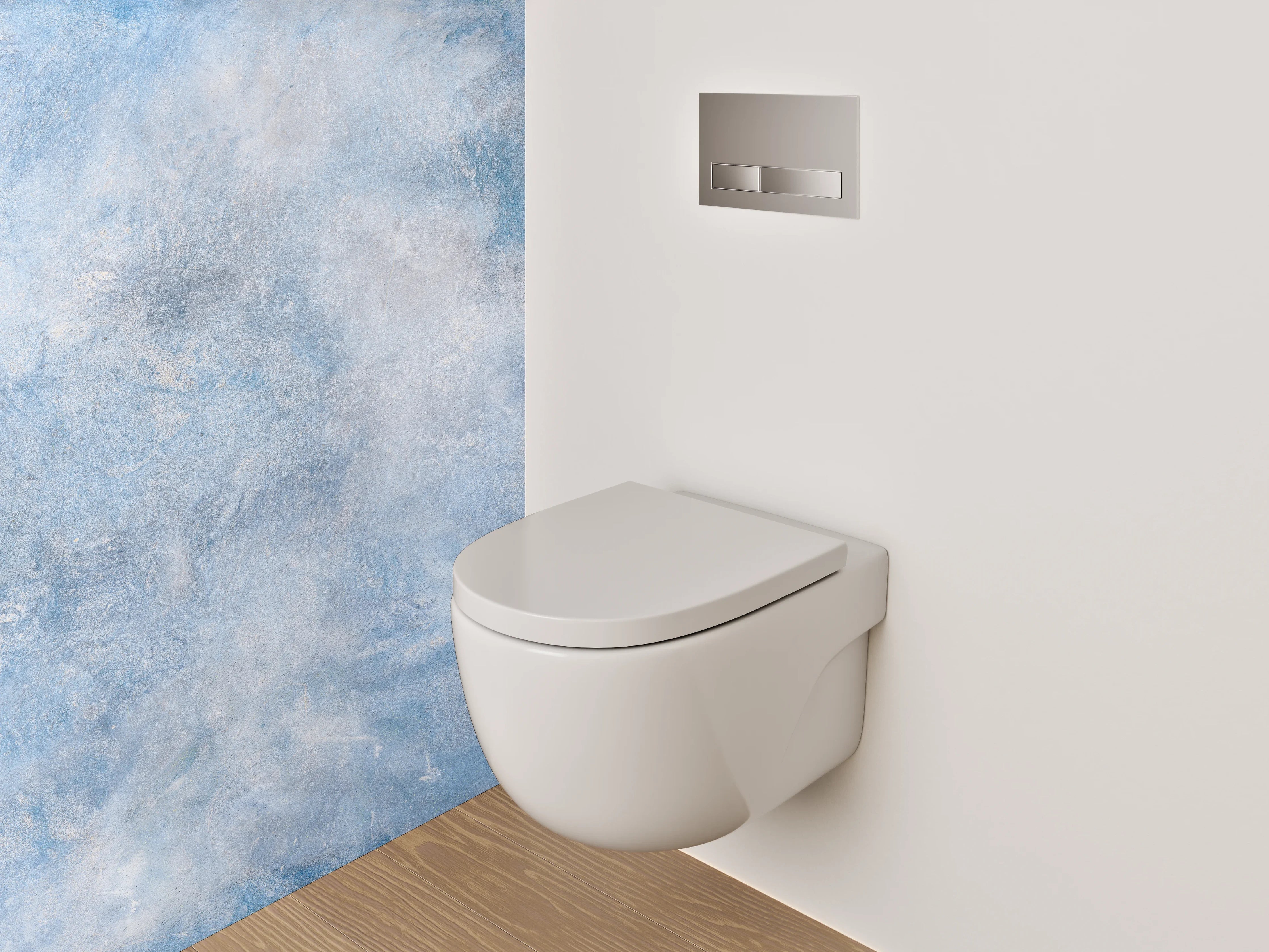 WC-Rückwand - Abstrakte Himmel-Wolken-Wand