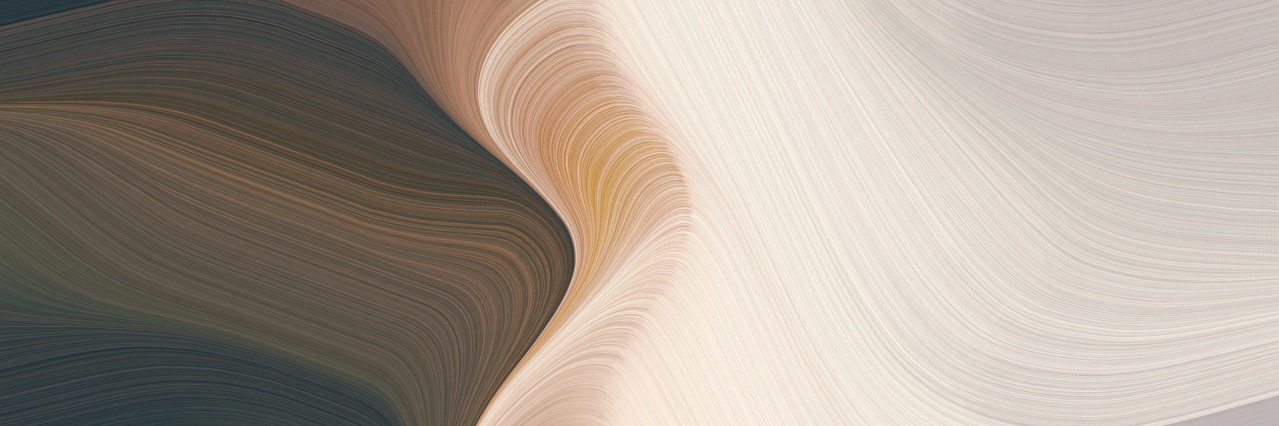 WC-Rückwand-Abstrakte Wellen in Creme und Braun