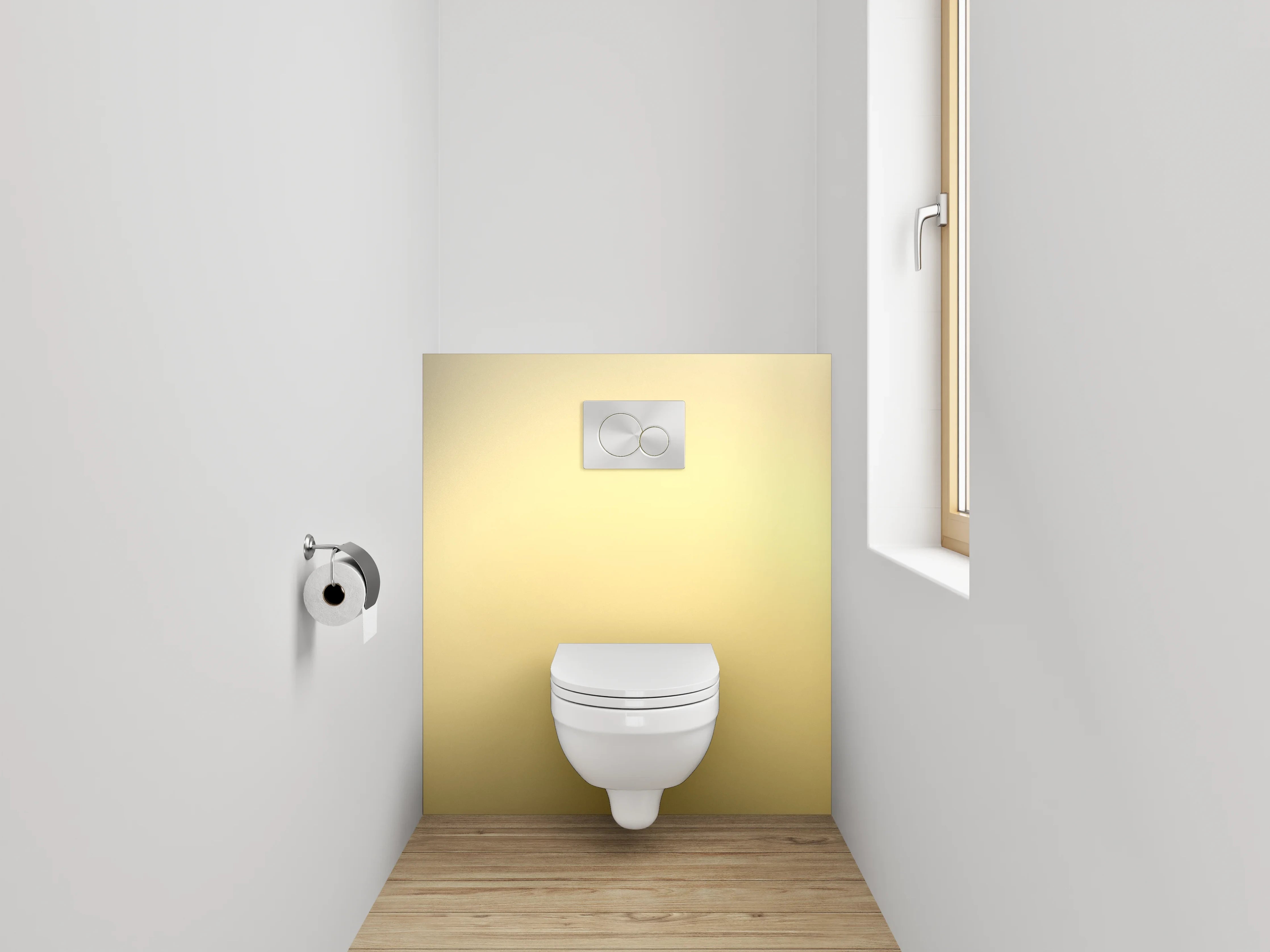 WC-Rückwand - Abstrakte beige Farbverläufe