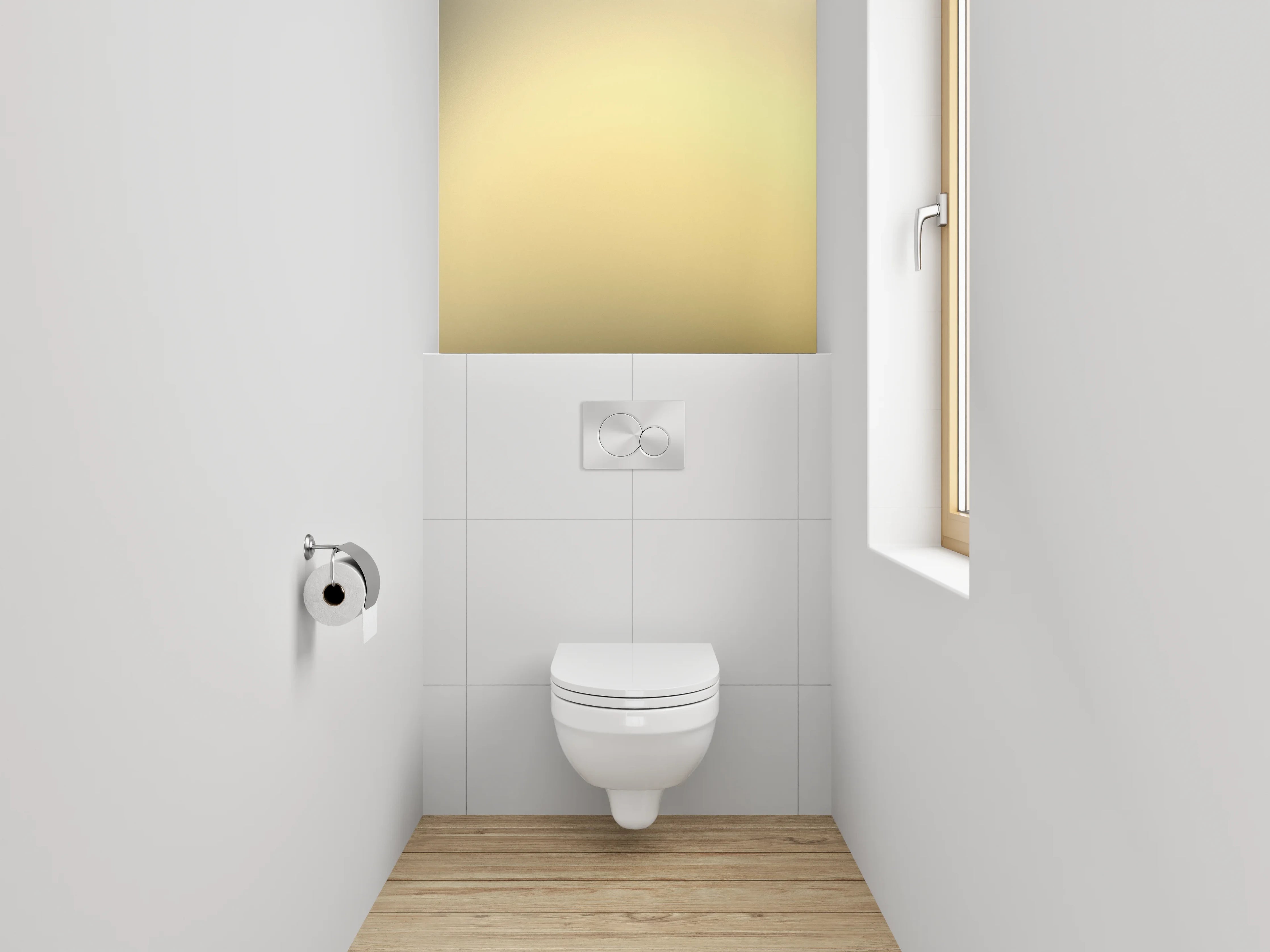 WC-Rückwand - Abstrakte beige Farbverläufe